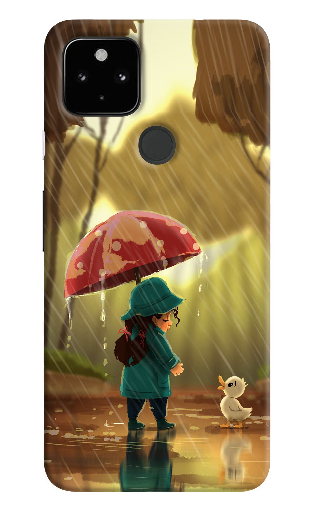 Rainy Day Google Pixel 4A Back Cover - Rainy Day Google Pixel 4A Hard Case Back Cover by Casekaro Rainy Day Google Pixel 4A Hard Case Back Cover by Casekaro