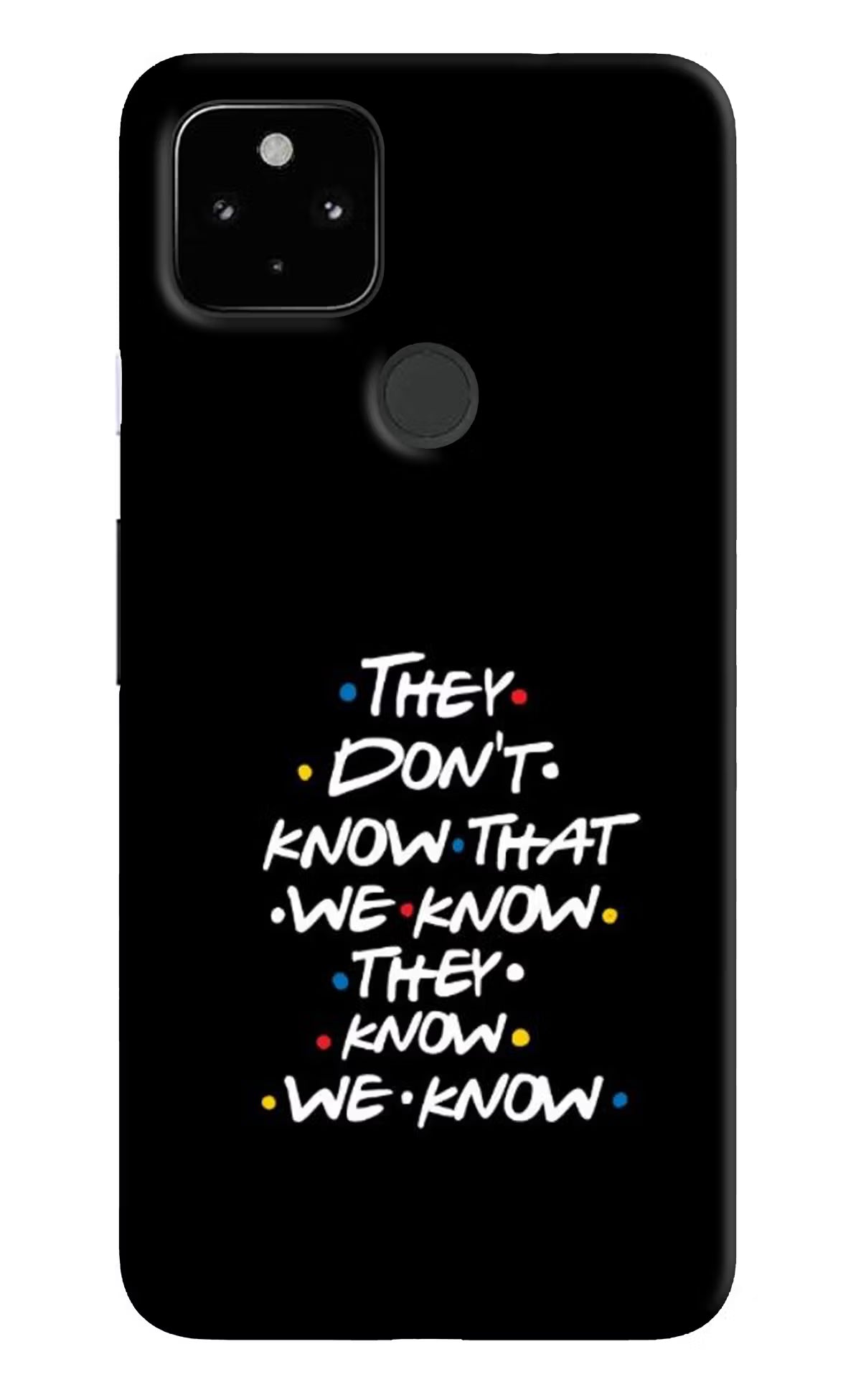 FRIENDS Dialogue Google Pixel 4A Back Cover - FRIENDS Dialogue Google Pixel 4A Hard Case Back Cover by Casekaro FRIENDS Dialogue Google Pixel 4A Hard Case Back Cover by Casekaro
