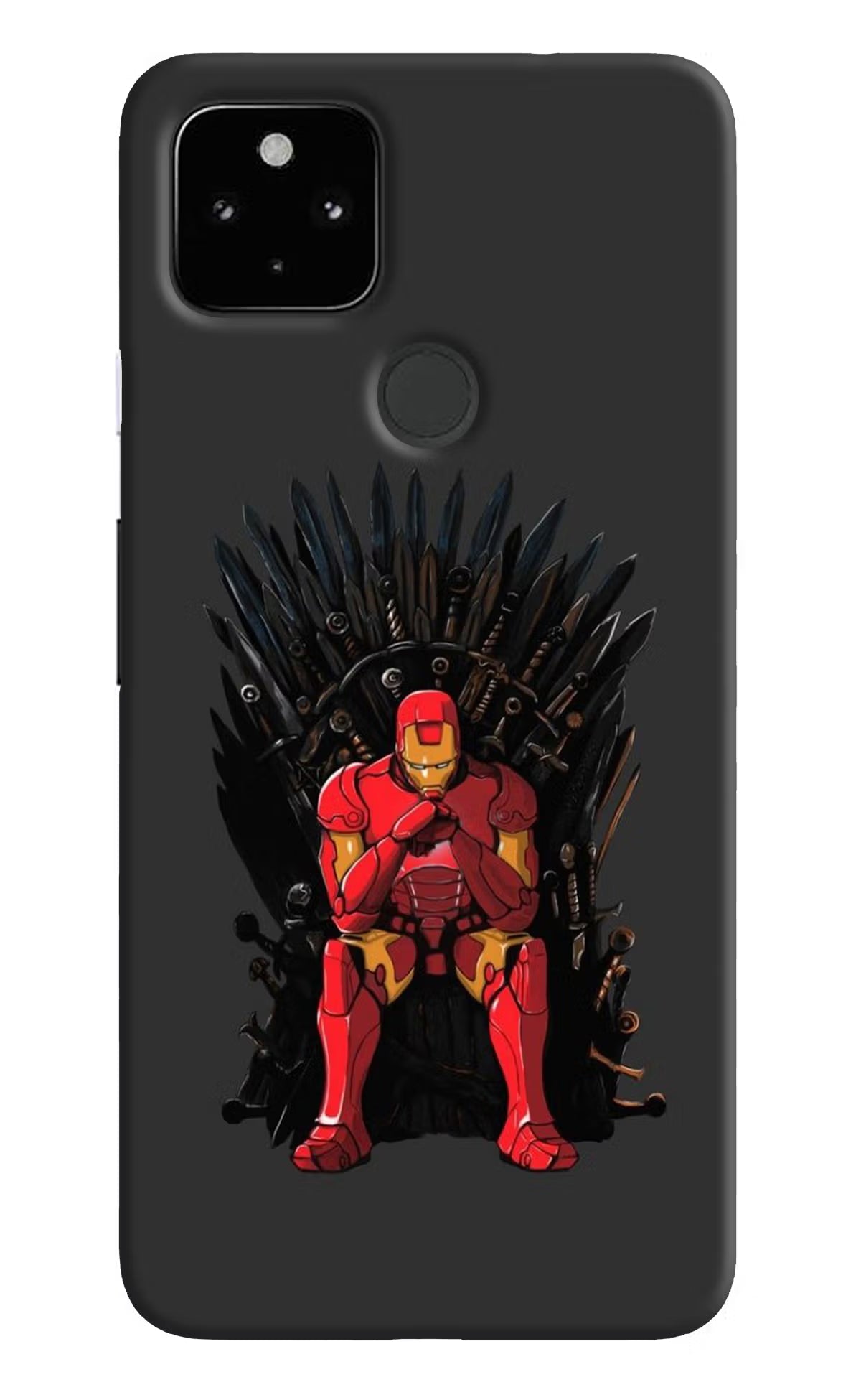 Ironman Throne Google Pixel 4A Back Cover - Ironman Throne Google Pixel 4A Hard Case Back Cover by Casekaro Ironman Throne Google Pixel 4A Hard Case Back Cover by Casekaro