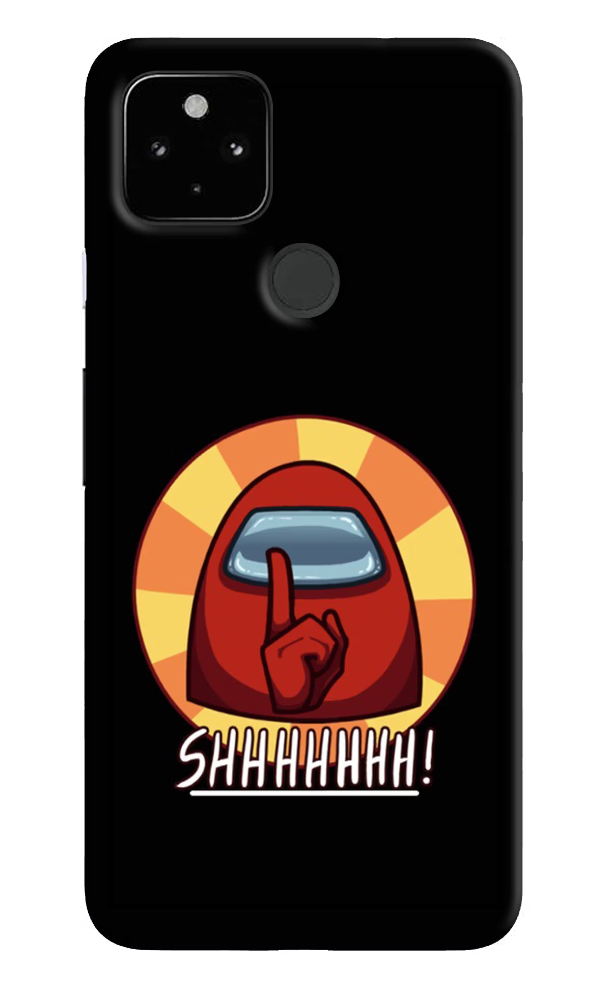 Among Us Shhh! Google Pixel 4A Back Cover - Among Us Shhh! Google Pixel 4A Hard Case Back Cover by Casekaro Among Us Shhh! Google Pixel 4A Hard Case Back Cover by Casekaro