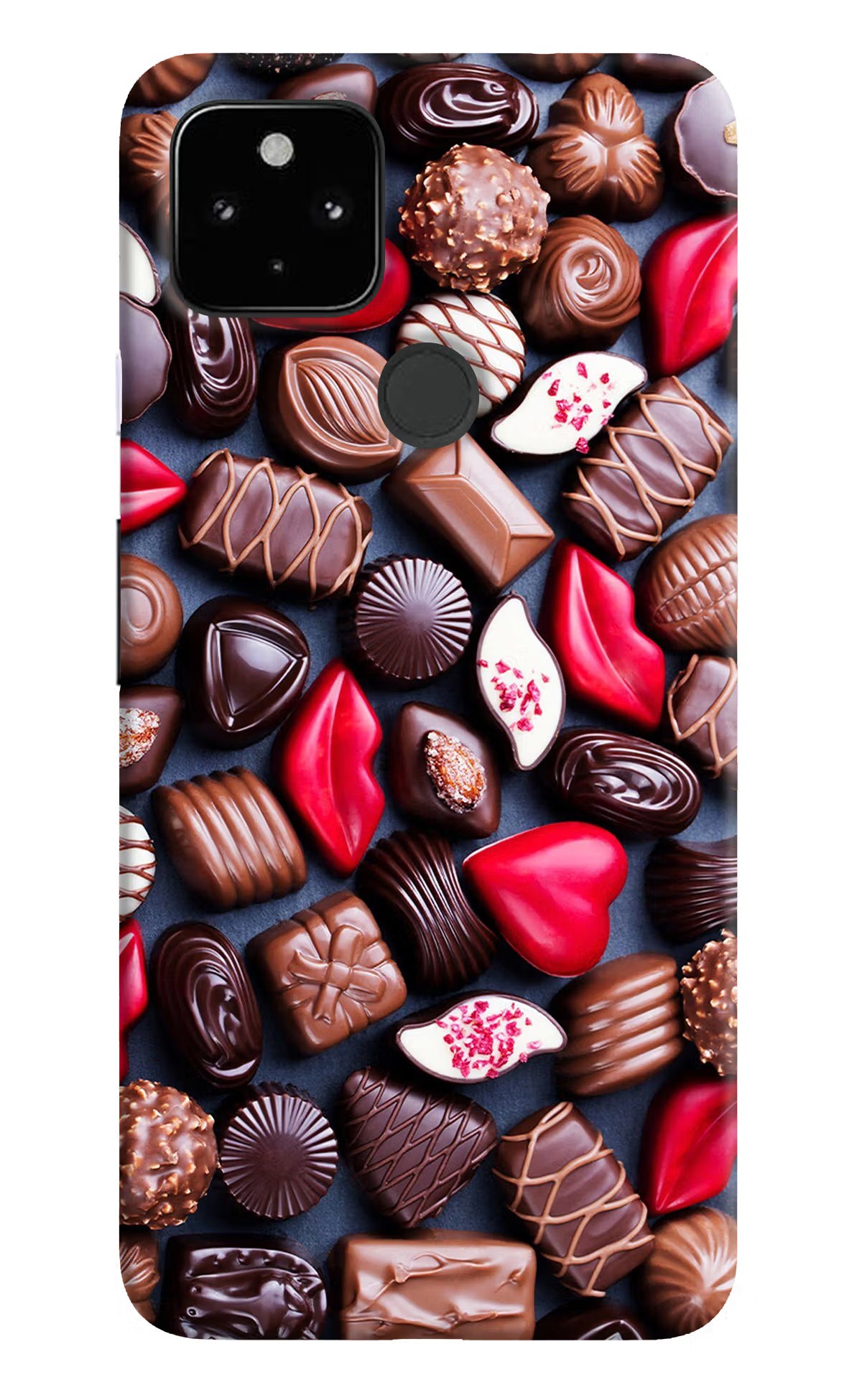 Chocolates Google Pixel 4A Back Cover - Chocolates Google Pixel 4A Hard Case Back Cover by Casekaro Chocolates Google Pixel 4A Hard Case Back Cover by Casekaro