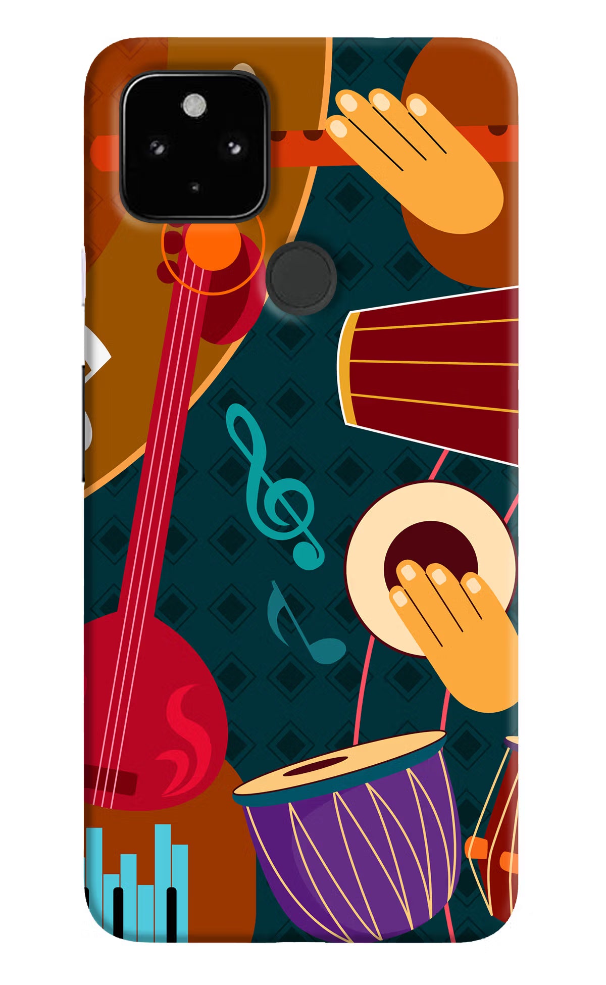 Music Instrument Google Pixel 4A Back Cover - Music Instrument Google Pixel 4A Hard Case Back Cover by Casekaro Music Instrument Google Pixel 4A Hard Case Back Cover by Casekaro