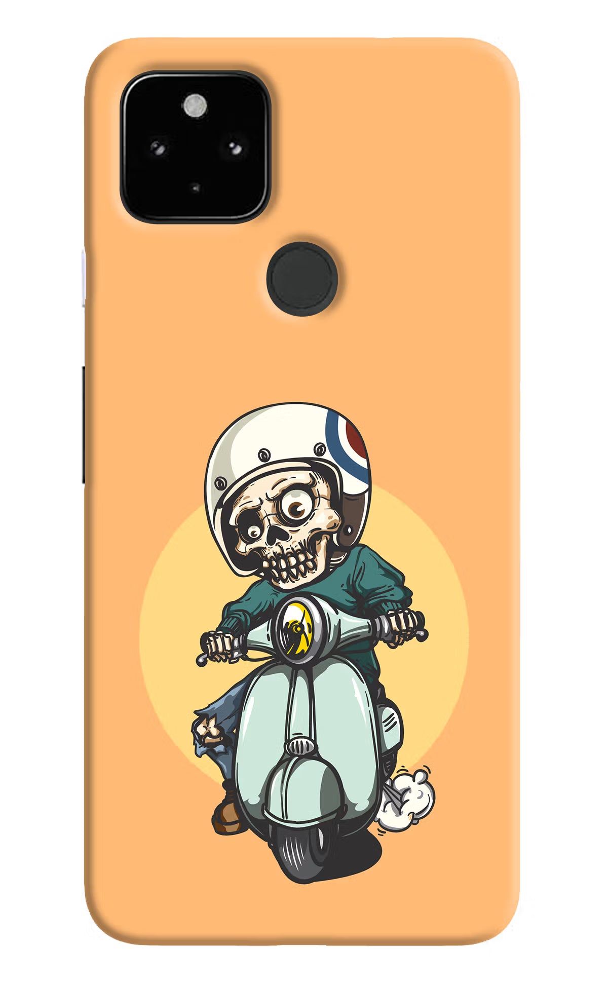 Undead Biker Google Pixel 4A Back Cover - Undead Biker Google Pixel 4A Hard Case Back Cover by Casekaro Undead Biker Google Pixel 4A Hard Case Back Cover by Casekaro