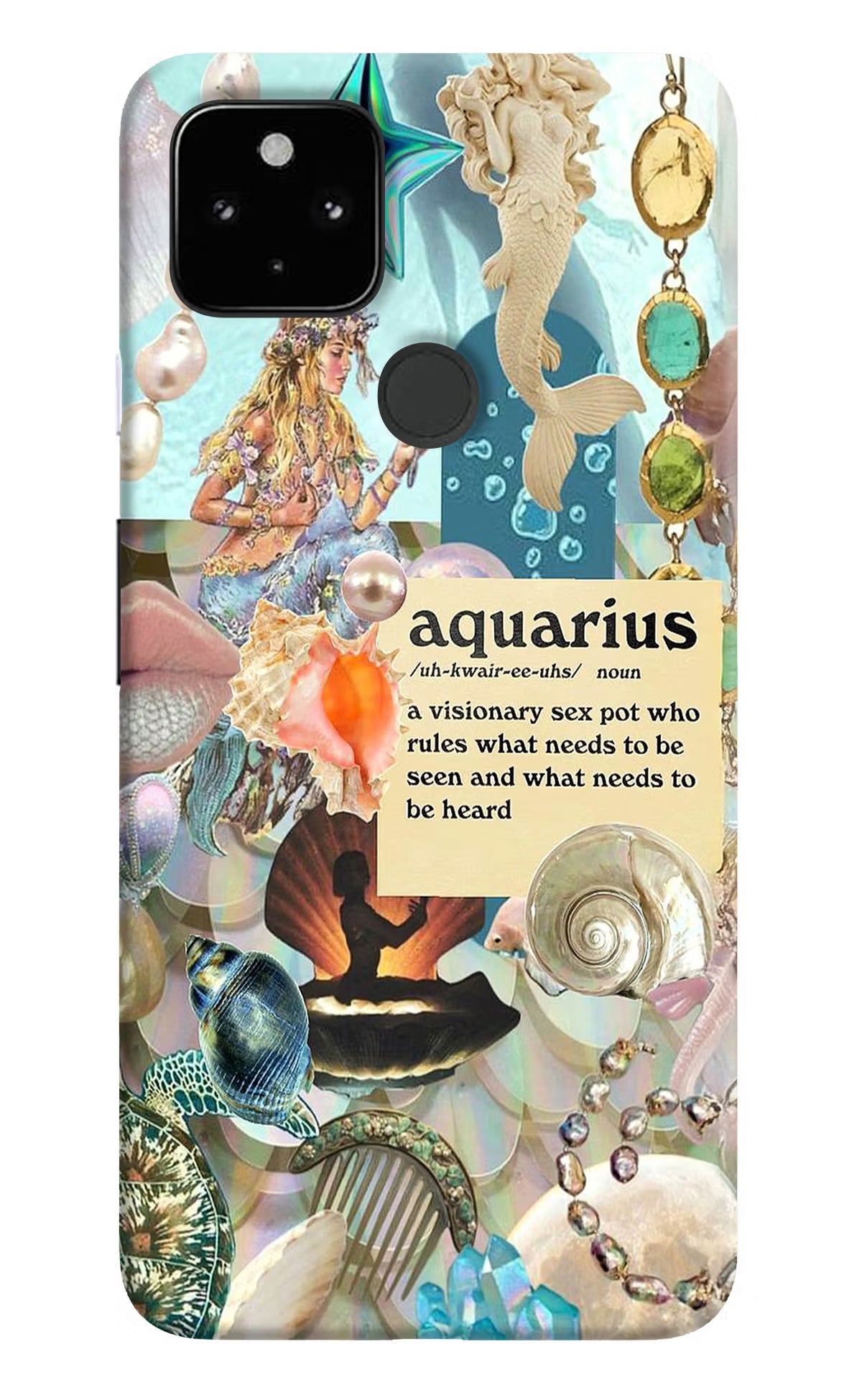 Aquarius Zodiac Google Pixel 4A Back Cover - Aquarius Zodiac Google Pixel 4A Hard Case Back Cover by Casekaro Aquarius Zodiac Google Pixel 4A Hard Case Back Cover by Casekaro
