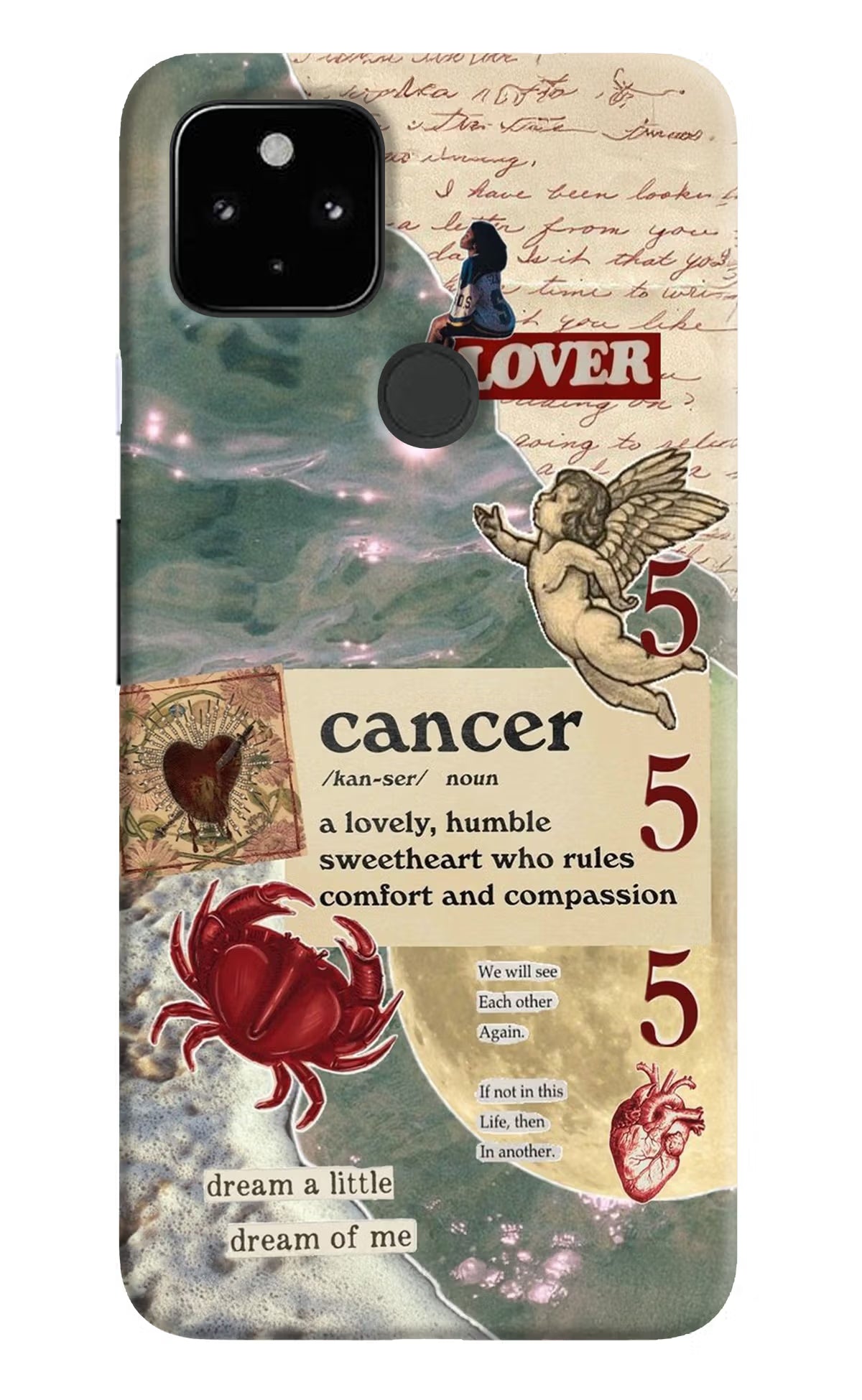 Cancer Zodiac Google Pixel 4A Back Cover - Cancer Zodiac Google Pixel 4A Hard Case Back Cover by Casekaro Cancer Zodiac Google Pixel 4A Hard Case Back Cover by Casekaro