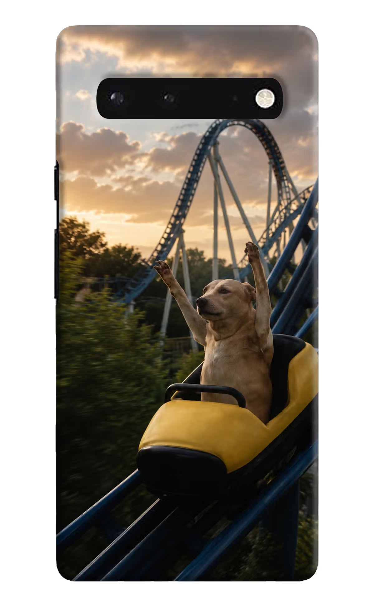 Rollercoaster Dog Google Pixel 6 Back Cover - Rollercoaster Dog Google Pixel 6 Back Cover Rollercoaster Dog Google Pixel 6 Back Cover