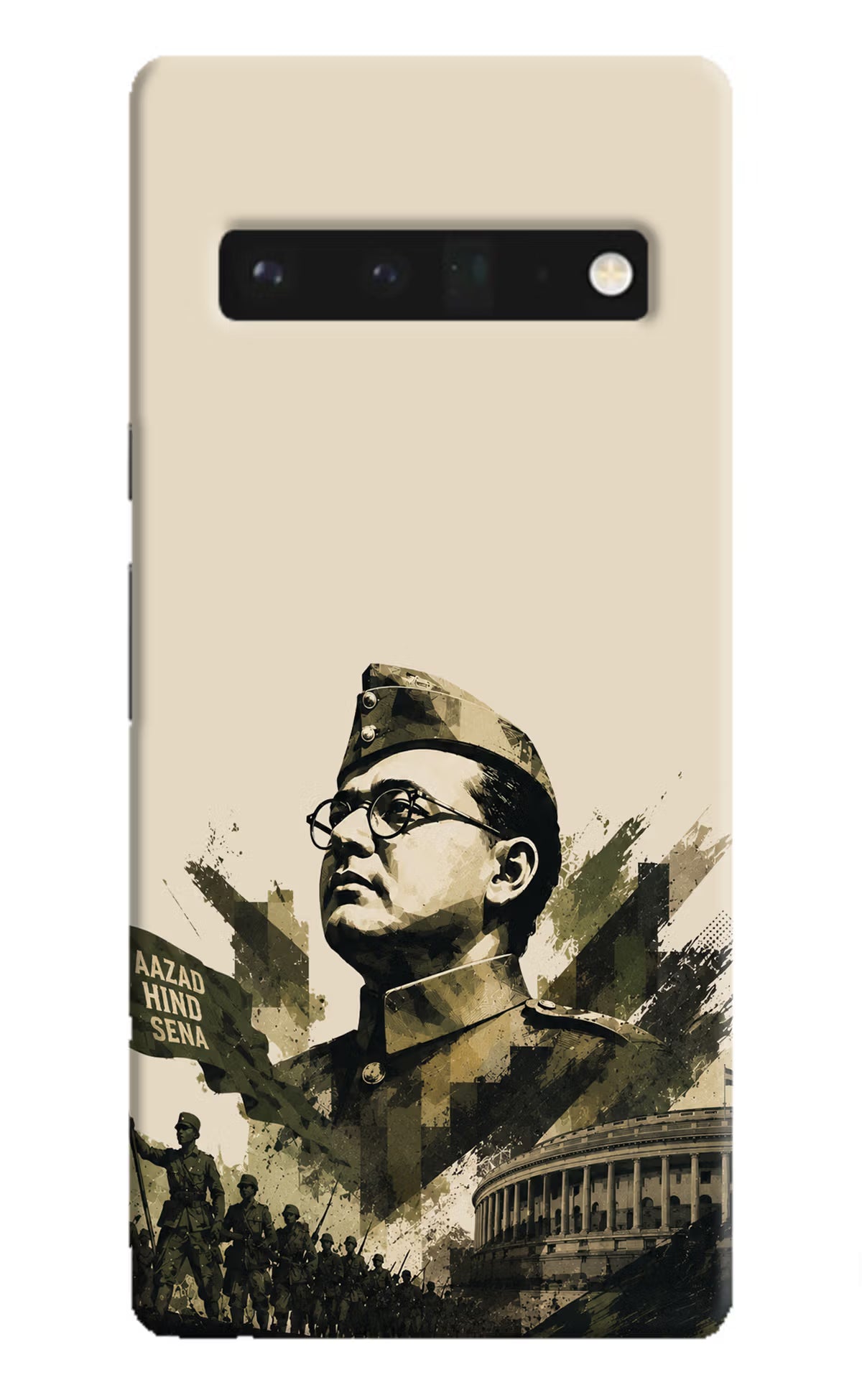 Netaji Rising Google Pixel 6 Pro Back Cover - Netaji Rising Google Pixel 6 Pro Back Cover Netaji Rising Google Pixel 6 Pro Back Cover