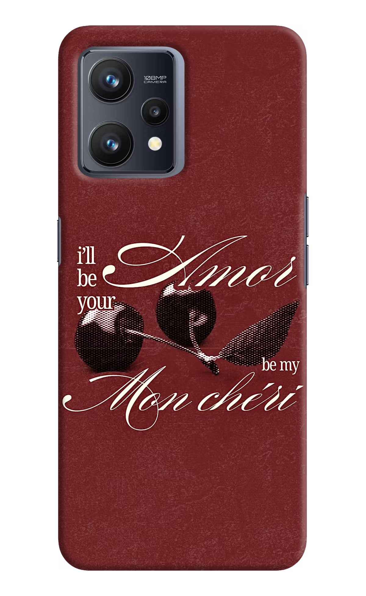 Velvet Cherry Realme 9 4G Back Cover - Velvet Cherry Realme 9 4G Back Cover Velvet Cherry Realme 9 4G Back Cover