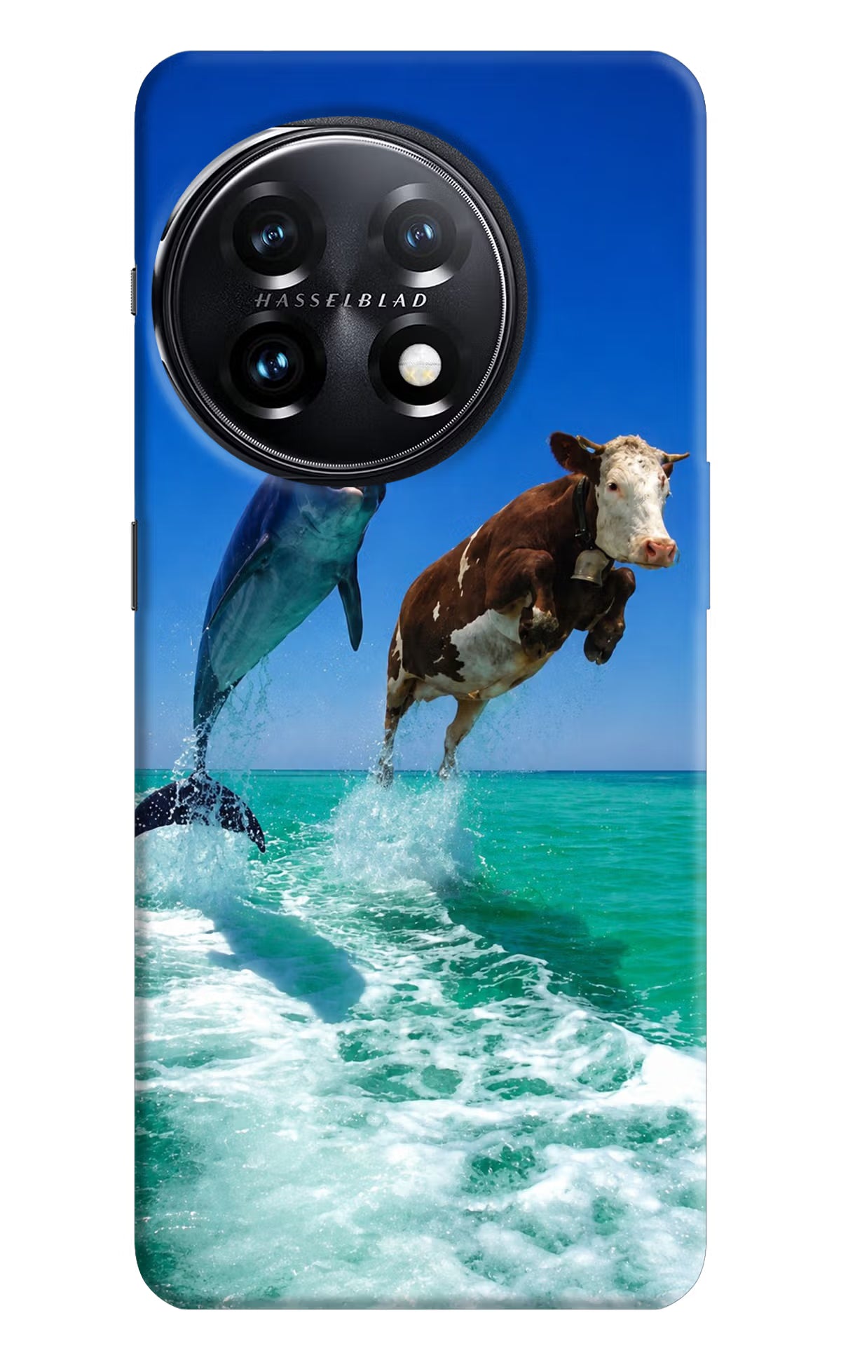 Dolphin vs Cow OnePlus 11 5G Back Cover - Dolphin vs Cow OnePlus 11 5G Back Cover Dolphin vs Cow OnePlus 11 5G Back Cover