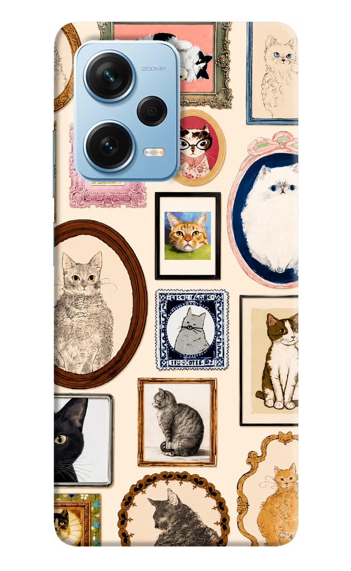 Mirror Cats Redmi Note 12 Pro+ 5G Back Cover - Mirror Cats Redmi Note 12 Pro+ 5G Back Cover Mirror Cats Redmi Note 12 Pro+ 5G Back Cover