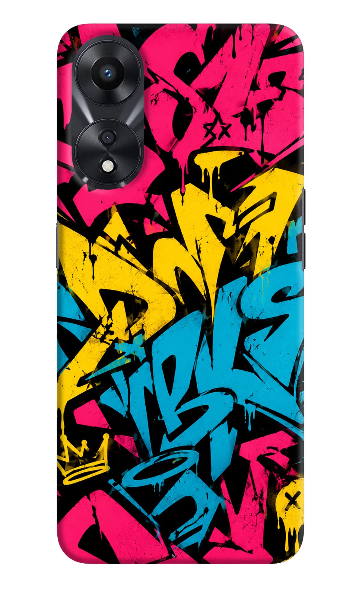Graffiti Vibe Oppo A78 5G Back Cover - Graffiti Vibe Oppo A78 5G Back Cover Graffiti Vibe Oppo A78 5G Back Cover