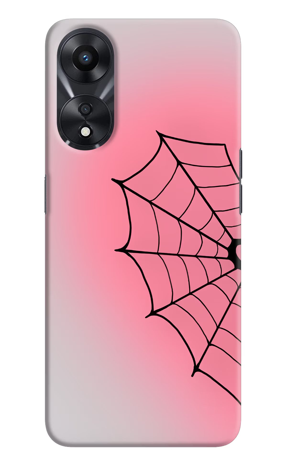 Pink Web Oppo A78 5G Back Cover - Pink Web Oppo A78 5G Back Cover Pink Web Oppo A78 5G Back Cover