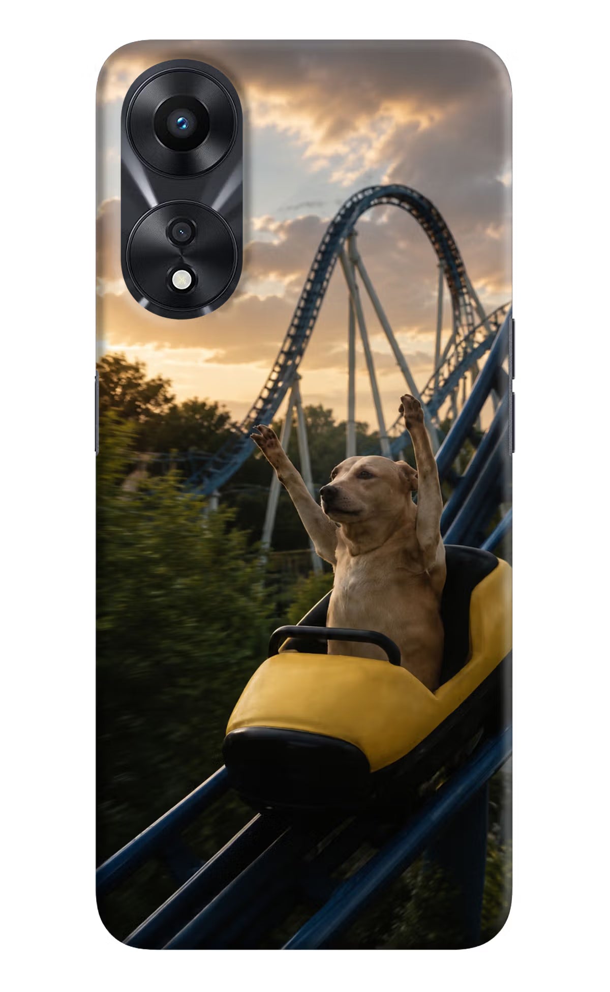 Rollercoaster Dog Oppo A78 5G Back Cover - Rollercoaster Dog Oppo A78 5G Back Cover Rollercoaster Dog Oppo A78 5G Back Cover