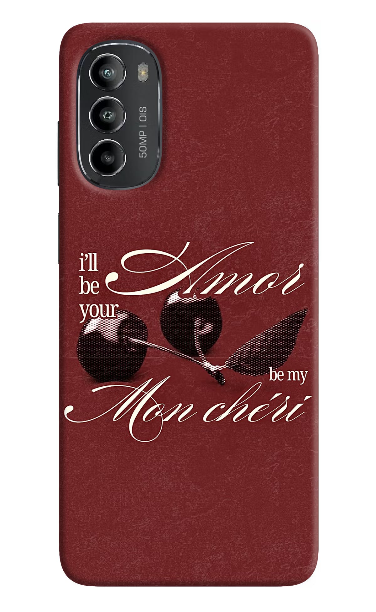 Velvet Cherry Moto G82 5G Back Cover - Velvet Cherry Moto G82 5G Back Cover Velvet Cherry Moto G82 5G Back Cover