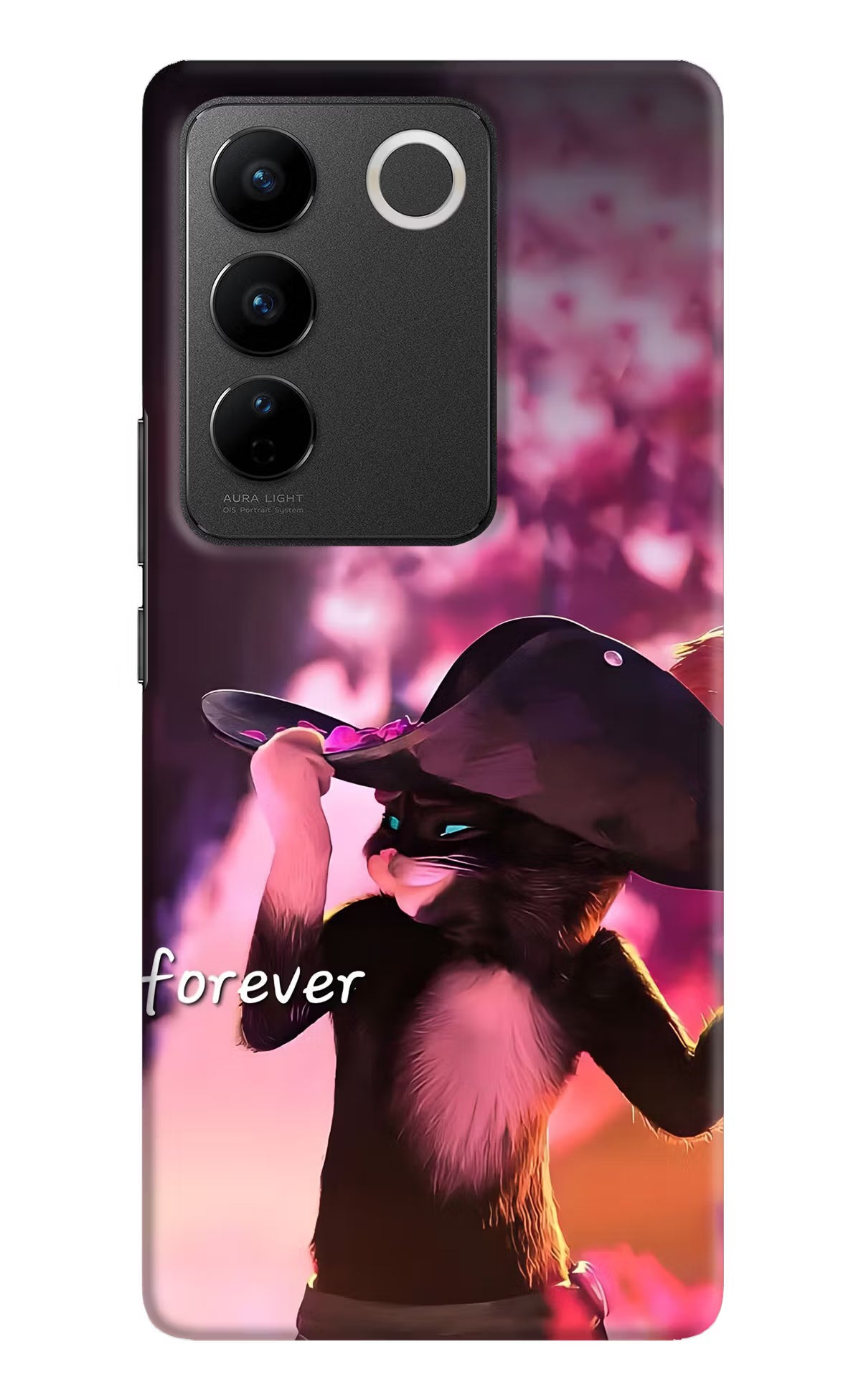 Forever Cat Vivo V27/V27 Pro Back Cover - Forever Cat Vivo V27/V27 Pro Back Cover Forever Cat Vivo V27/V27 Pro Back Cover