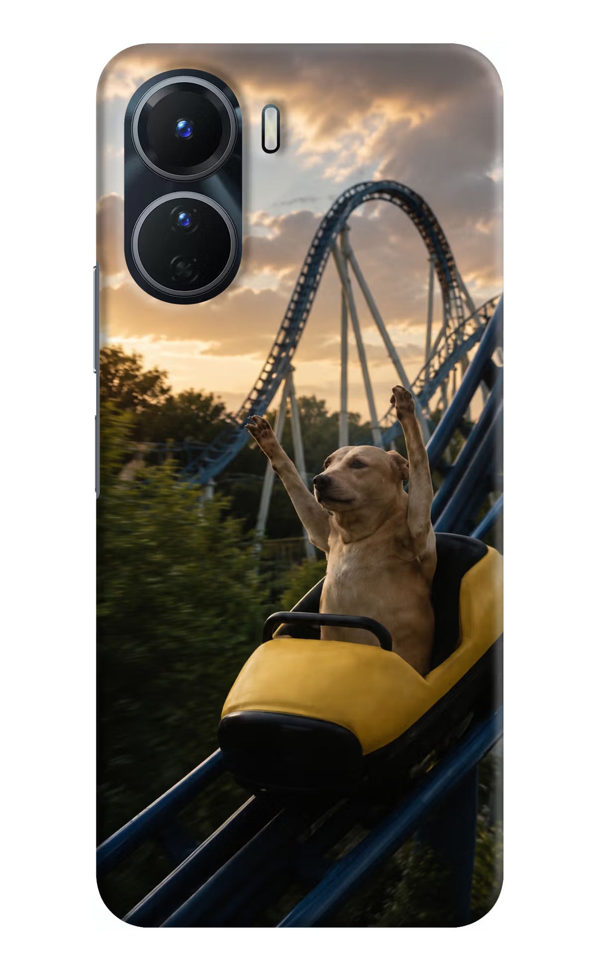 Rollercoaster Dog Vivo Y56 5G Back Cover - Rollercoaster Dog Vivo Y56 5G Back Cover Rollercoaster Dog Vivo Y56 5G Back Cover