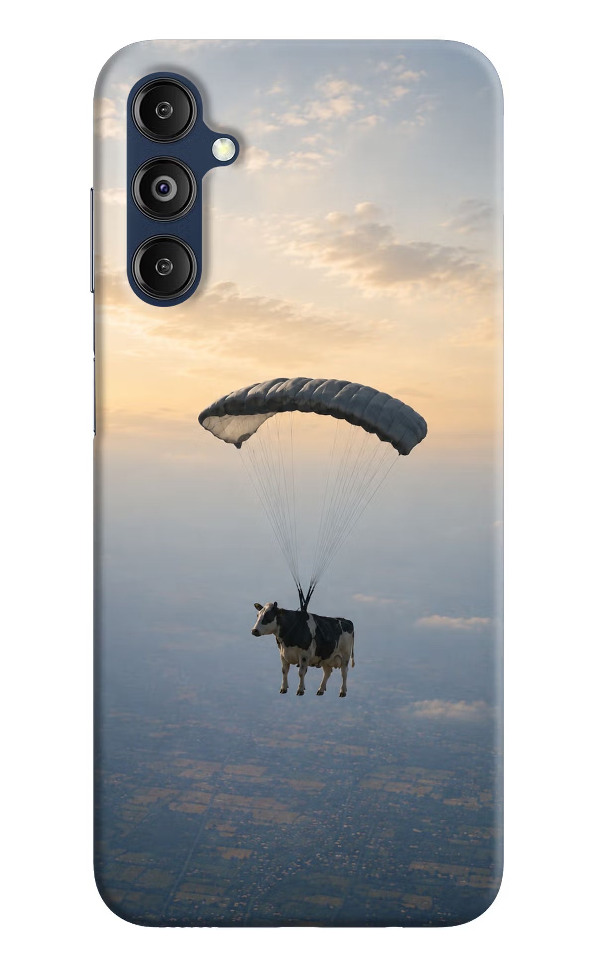 Skydiving Cow Samsung M14 4G Back Cover - Skydiving Cow Samsung M14 4G Back Cover Skydiving Cow Samsung M14 4G Back Cover