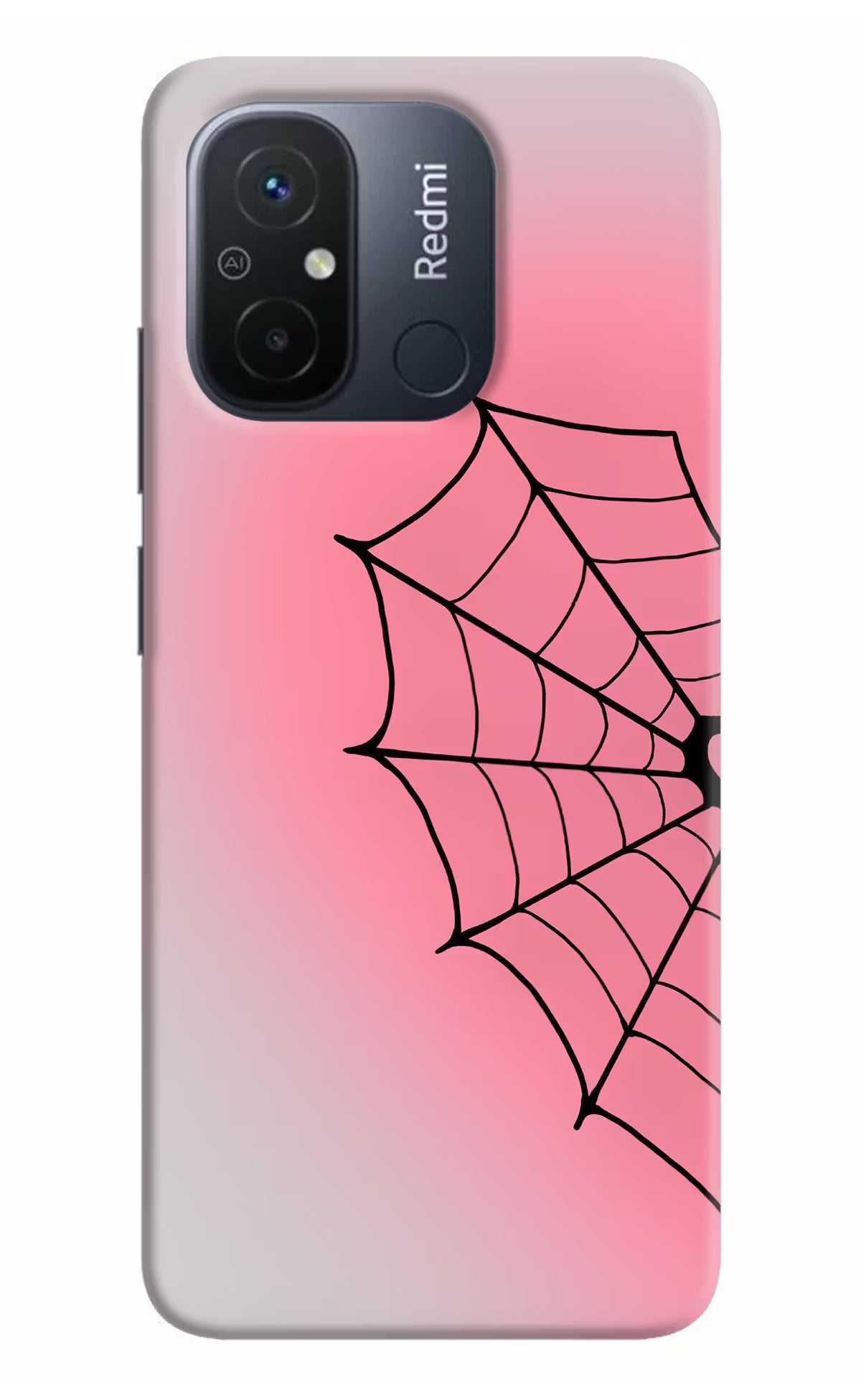Pink Web Redmi 12C Back Cover - Pink Web Redmi 12C Back Cover Pink Web Redmi 12C Back Cover