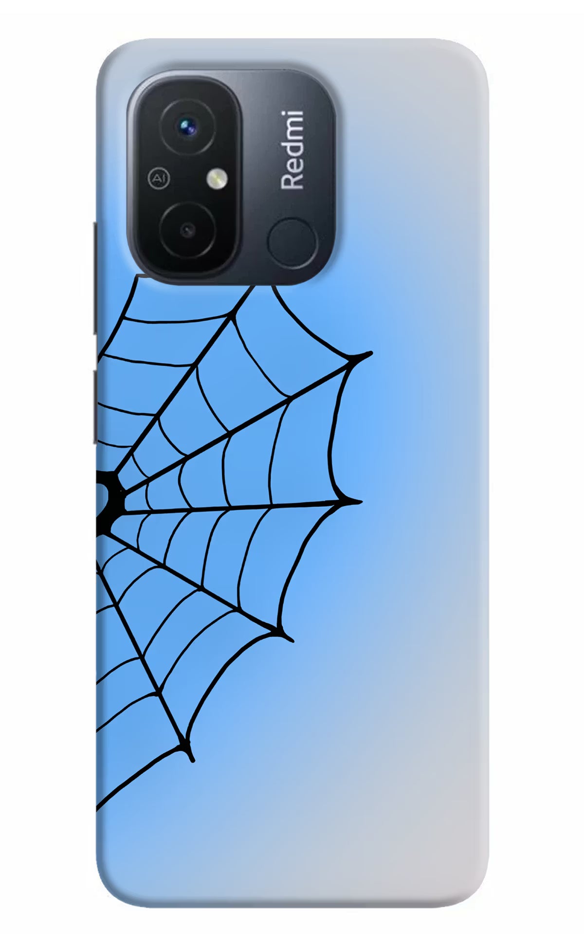 Blue Web Redmi 12C Back Cover - Blue Web Redmi 12C Back Cover Blue Web Redmi 12C Back Cover