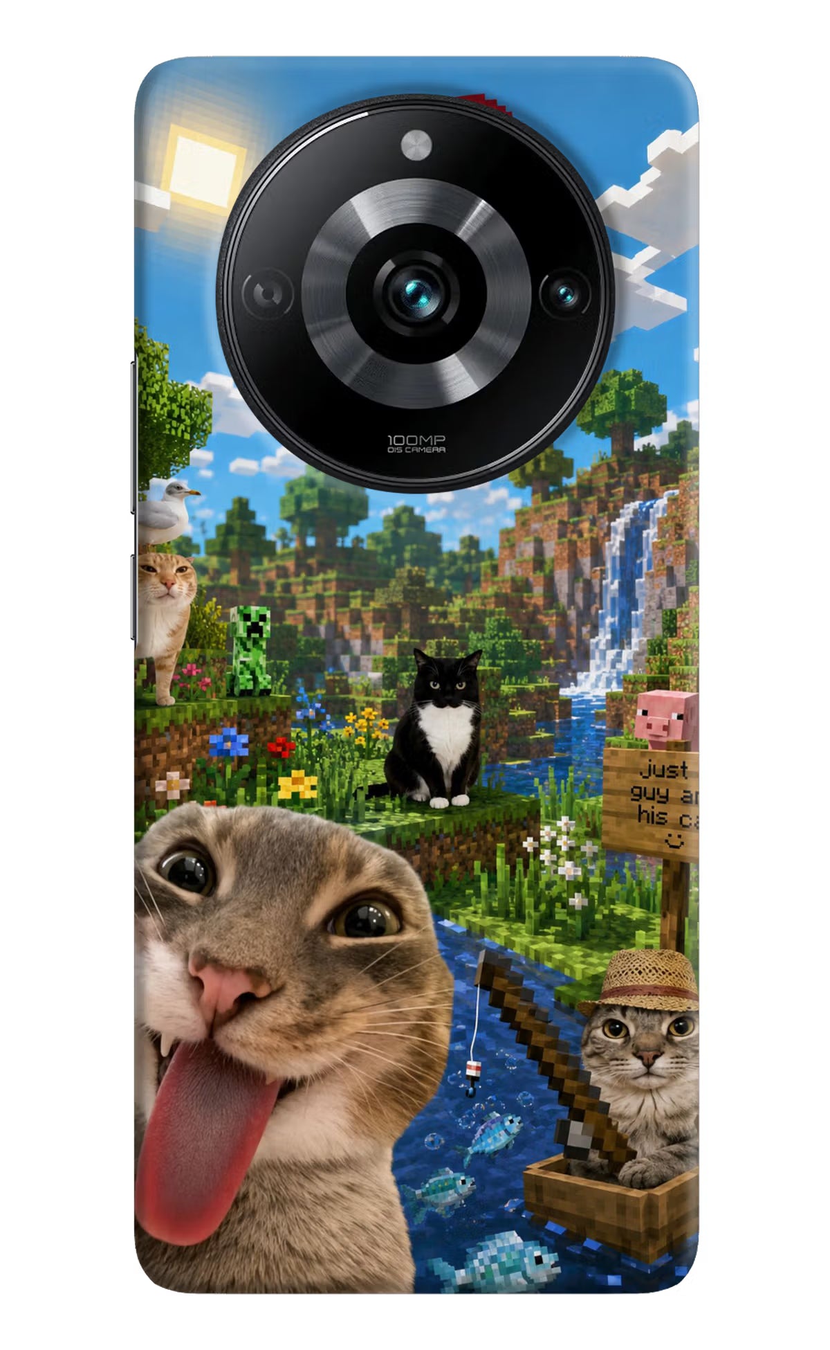 Minecraft Cat Chaos Realme 11 Pro/Pro+ 5G Back Cover - Minecraft Cat Chaos Realme 11 Pro/Pro+ 5G Back Cover Minecraft Cat Chaos Realme 11 Pro/Pro+ 5G Back Cover