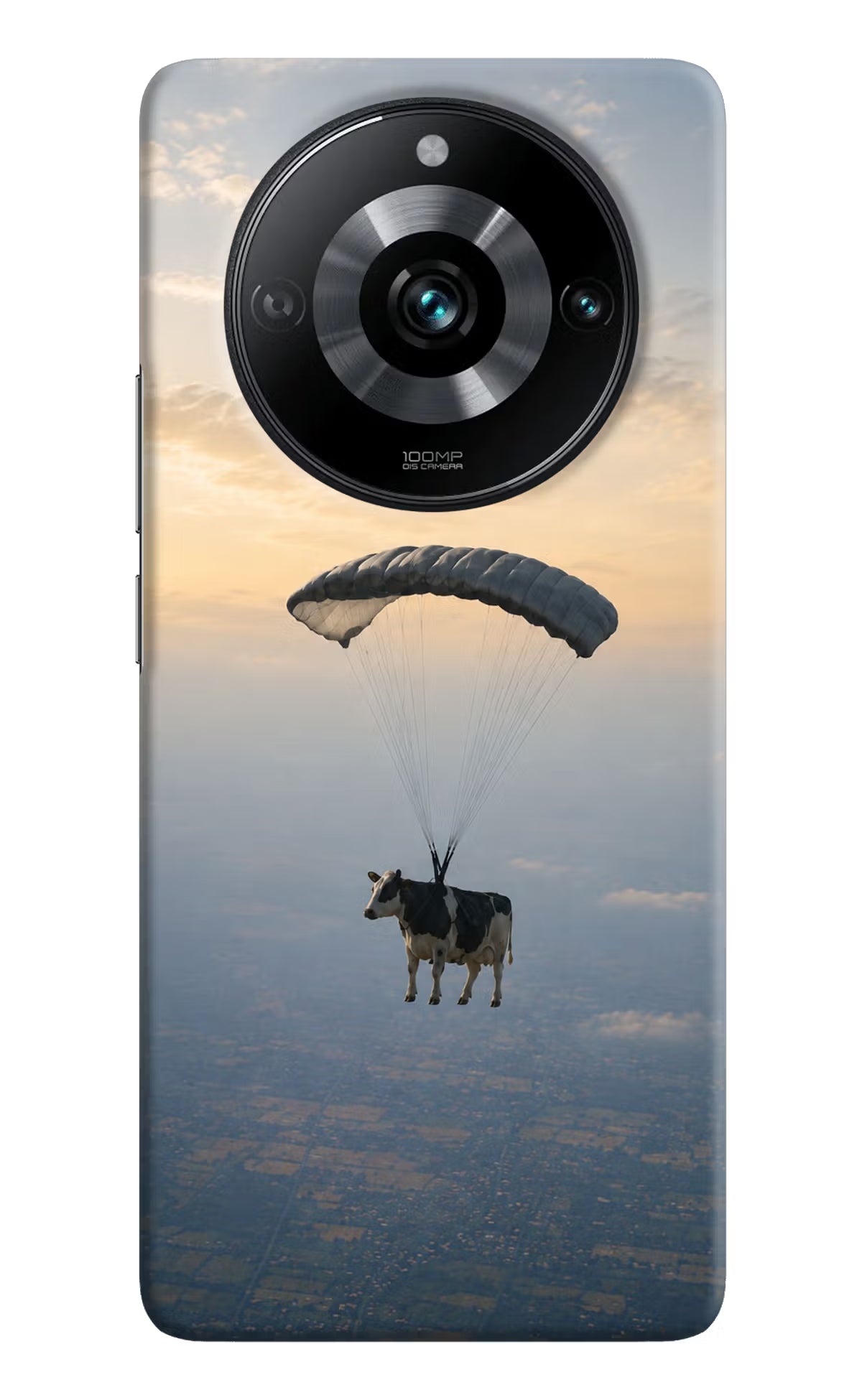 Skydiving Cow Realme 11 Pro/Pro+ 5G Back Cover - Skydiving Cow Realme 11 Pro/Pro+ 5G Back Cover Skydiving Cow Realme 11 Pro/Pro+ 5G Back Cover