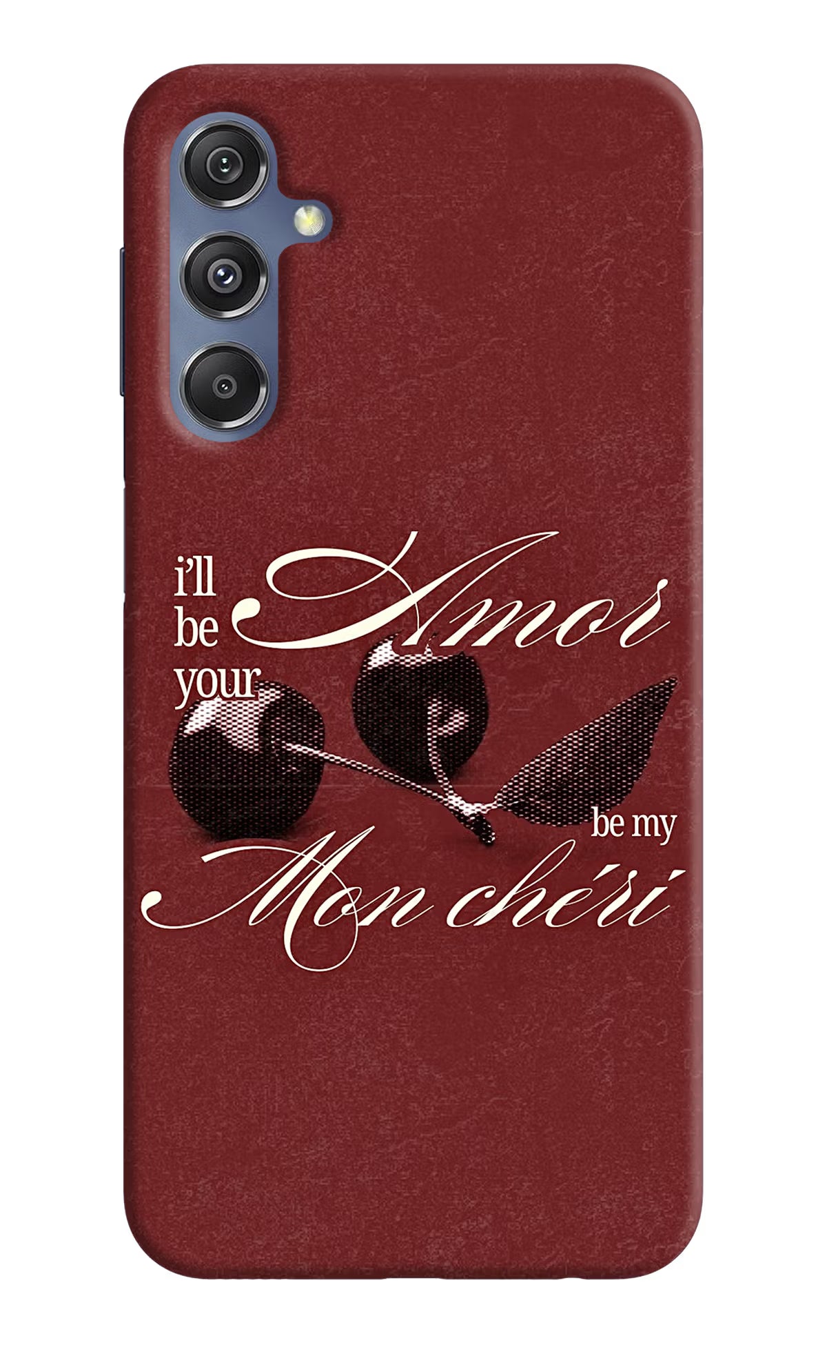 Velvet Cherry Samsung M34 5G/F34 5G Back Cover - Velvet Cherry Samsung M34 5G/F34 5G Back Cover Velvet Cherry Samsung M34 5G/F34 5G Back Cover