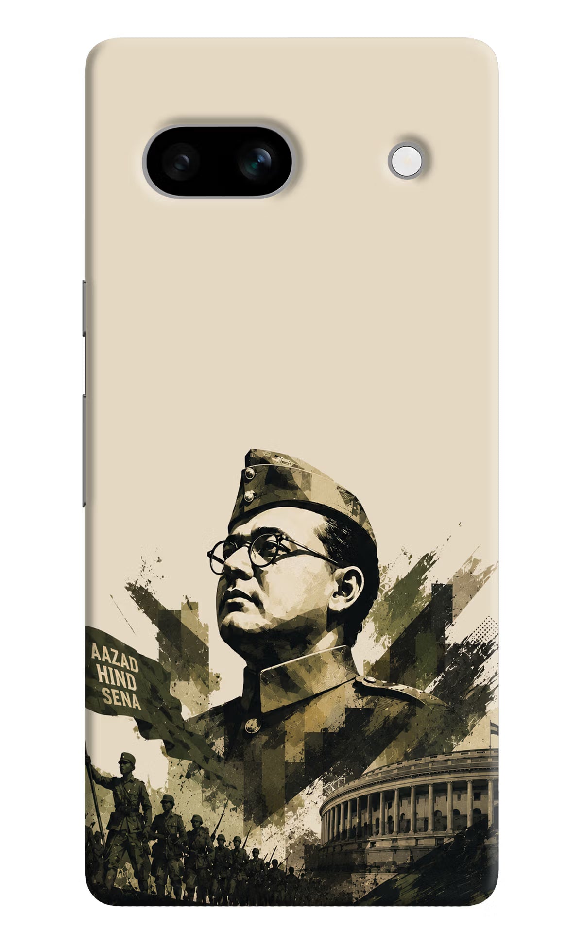 Netaji Rising Google Pixel 7A Back Cover - Netaji Rising Google Pixel 7A Back Cover Netaji Rising Google Pixel 7A Back Cover