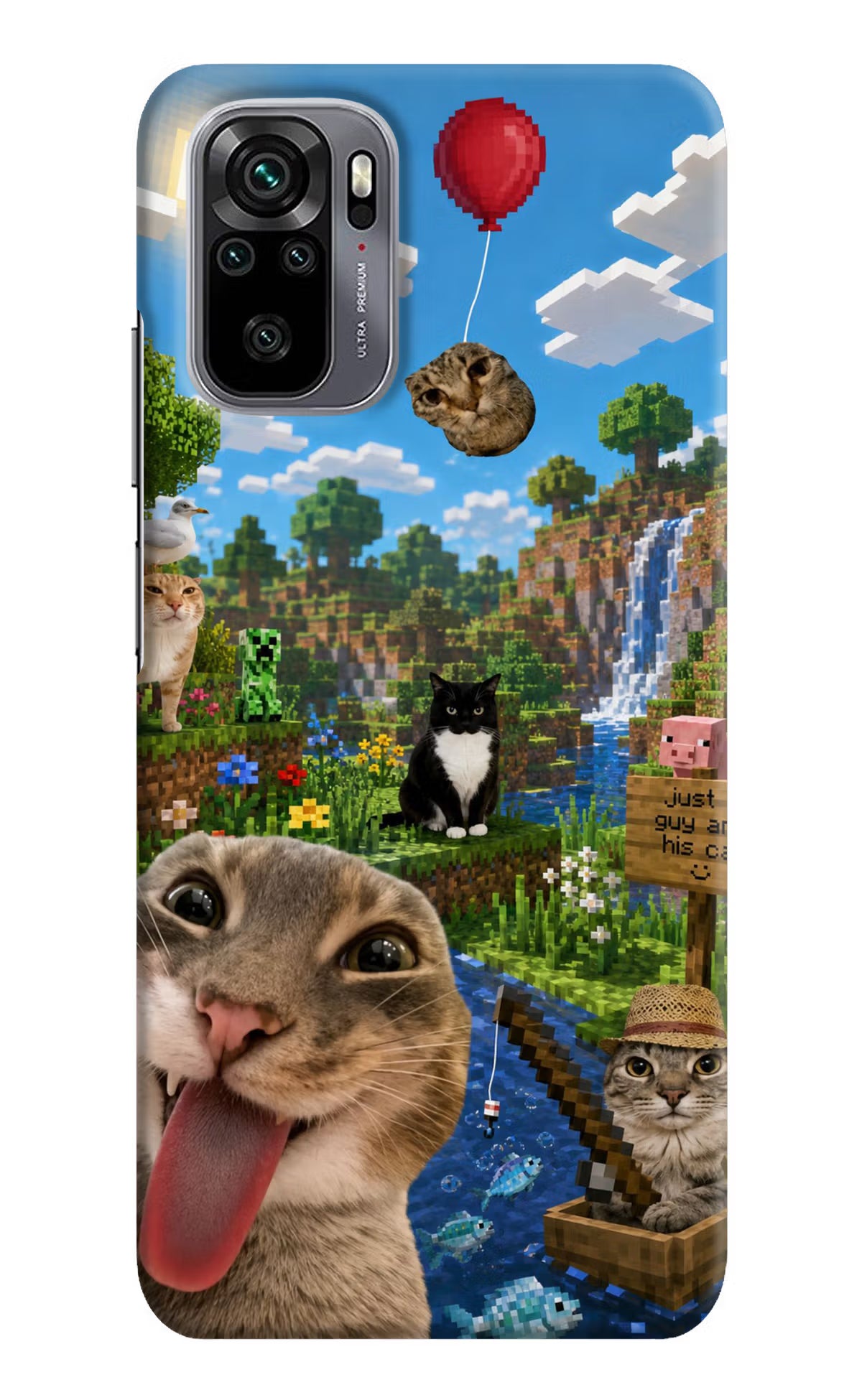 Minecraft Cat Chaos Redmi Note 11 SE Back Cover - Minecraft Cat Chaos Redmi Note 11 SE Back Cover Minecraft Cat Chaos Redmi Note 11 SE Back Cover