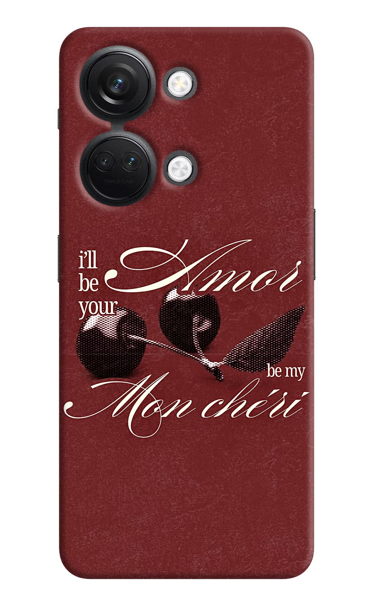 Velvet Cherry OnePlus Nord 3 5G Back Cover - Velvet Cherry OnePlus Nord 3 5G Back Cover Velvet Cherry OnePlus Nord 3 5G Back Cover