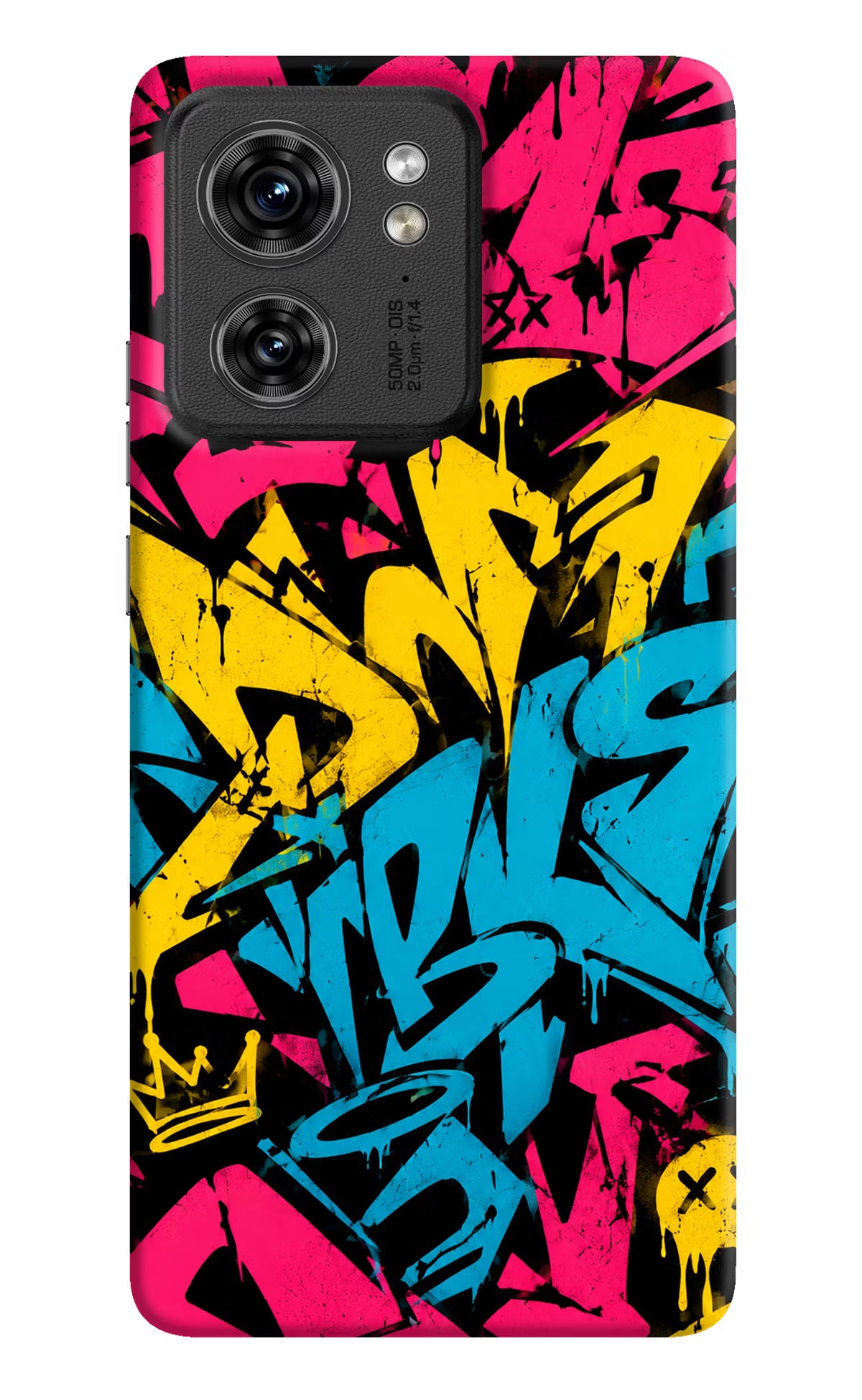 Graffiti Vibe Moto Edge 40 Back Cover - Graffiti Vibe Moto Edge 40 Back Cover Graffiti Vibe Moto Edge 40 Back Cover