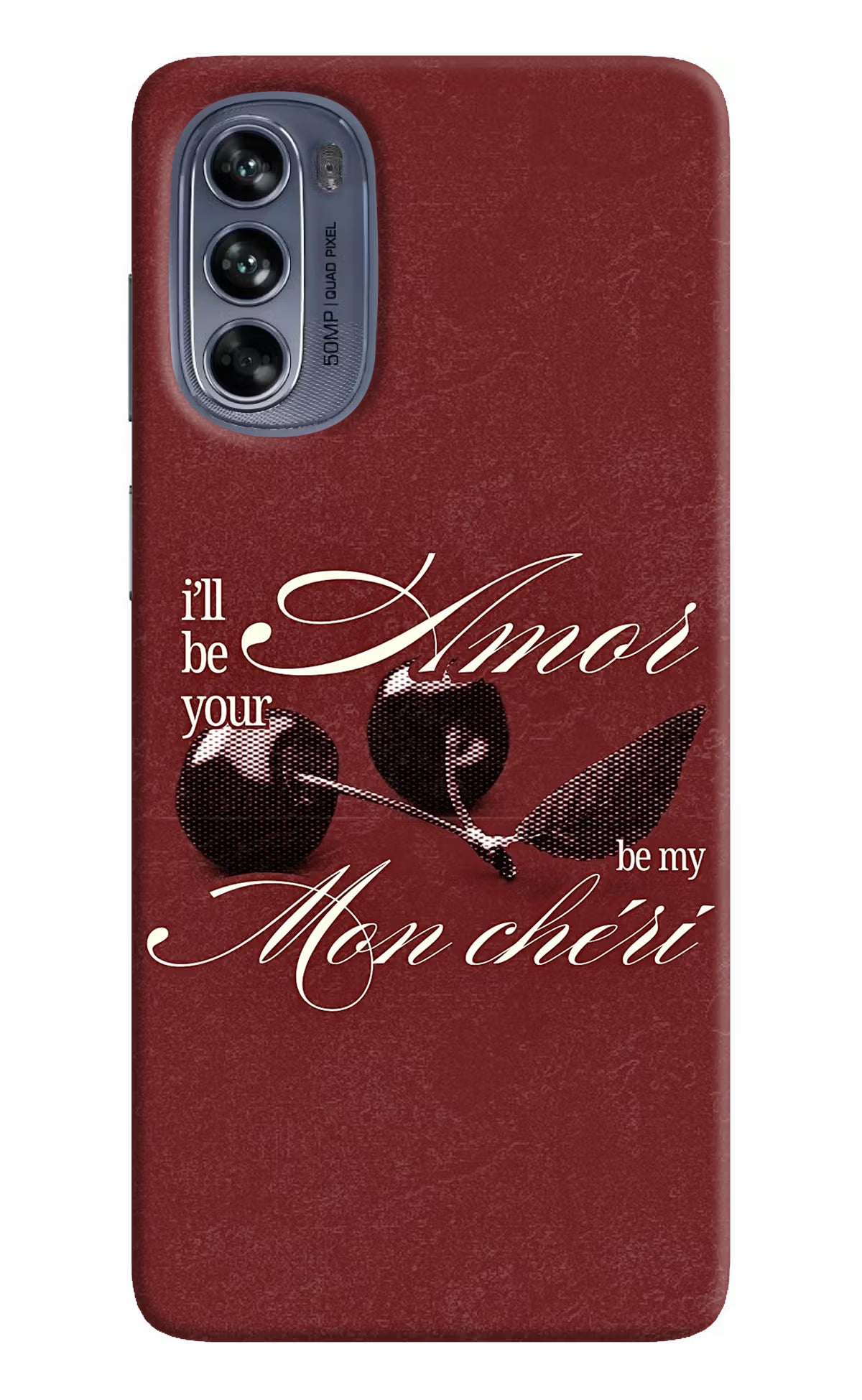 Velvet Cherry Moto G62 5G Back Cover - Velvet Cherry Moto G62 5G Back Cover Velvet Cherry Moto G62 5G Back Cover