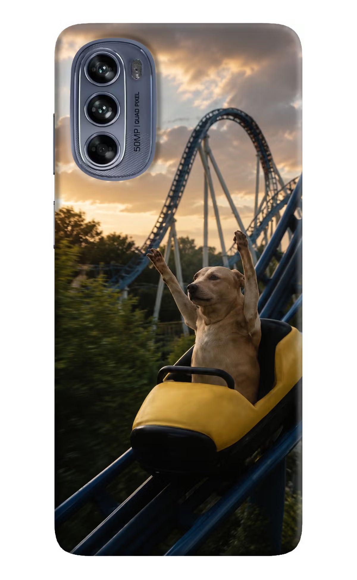 Rollercoaster Dog Moto G62 5G Back Cover - Rollercoaster Dog Moto G62 5G Back Cover Rollercoaster Dog Moto G62 5G Back Cover