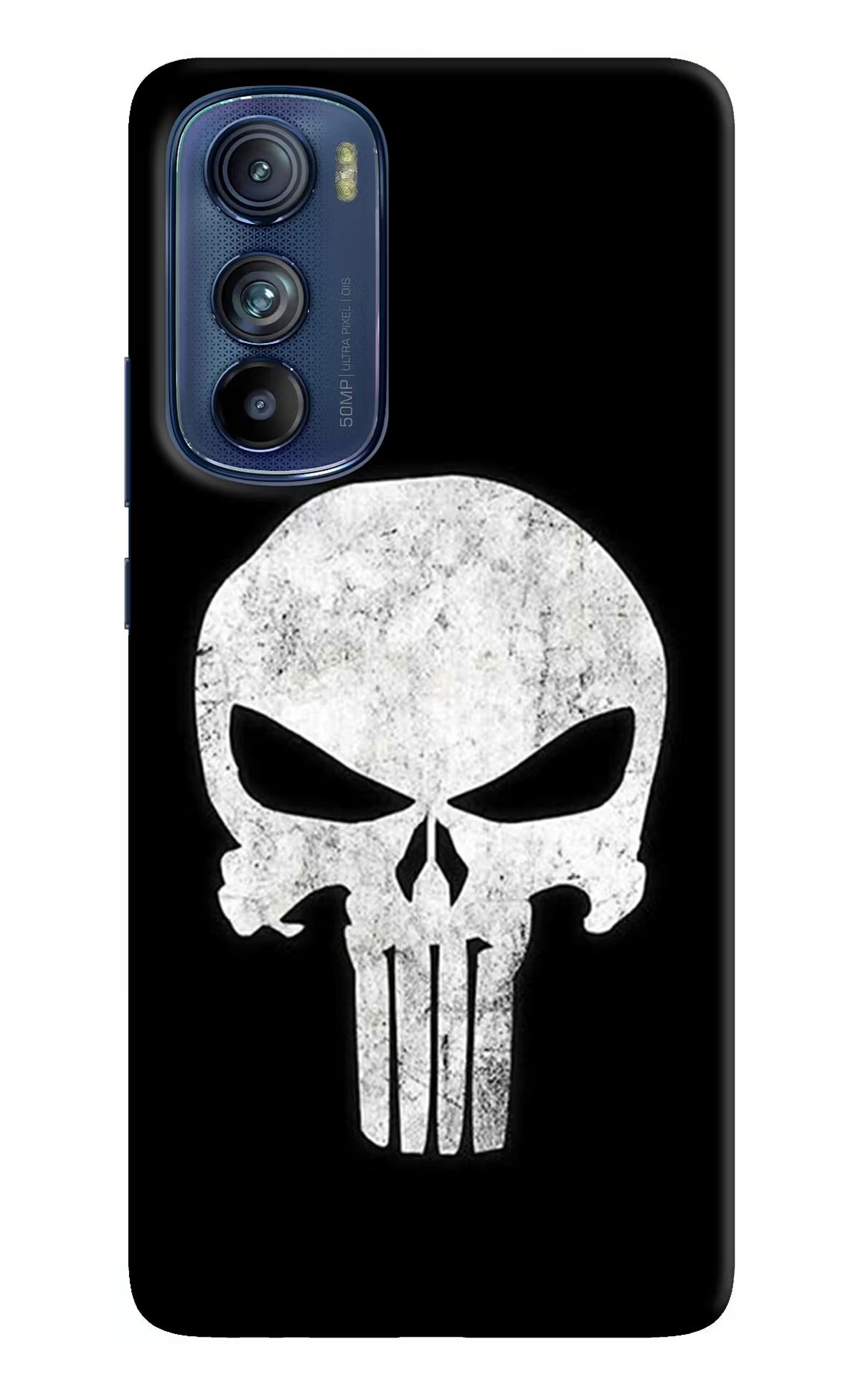 Punisher Skull Moto Edge 30 Hard Case Back Cover by Casekaro