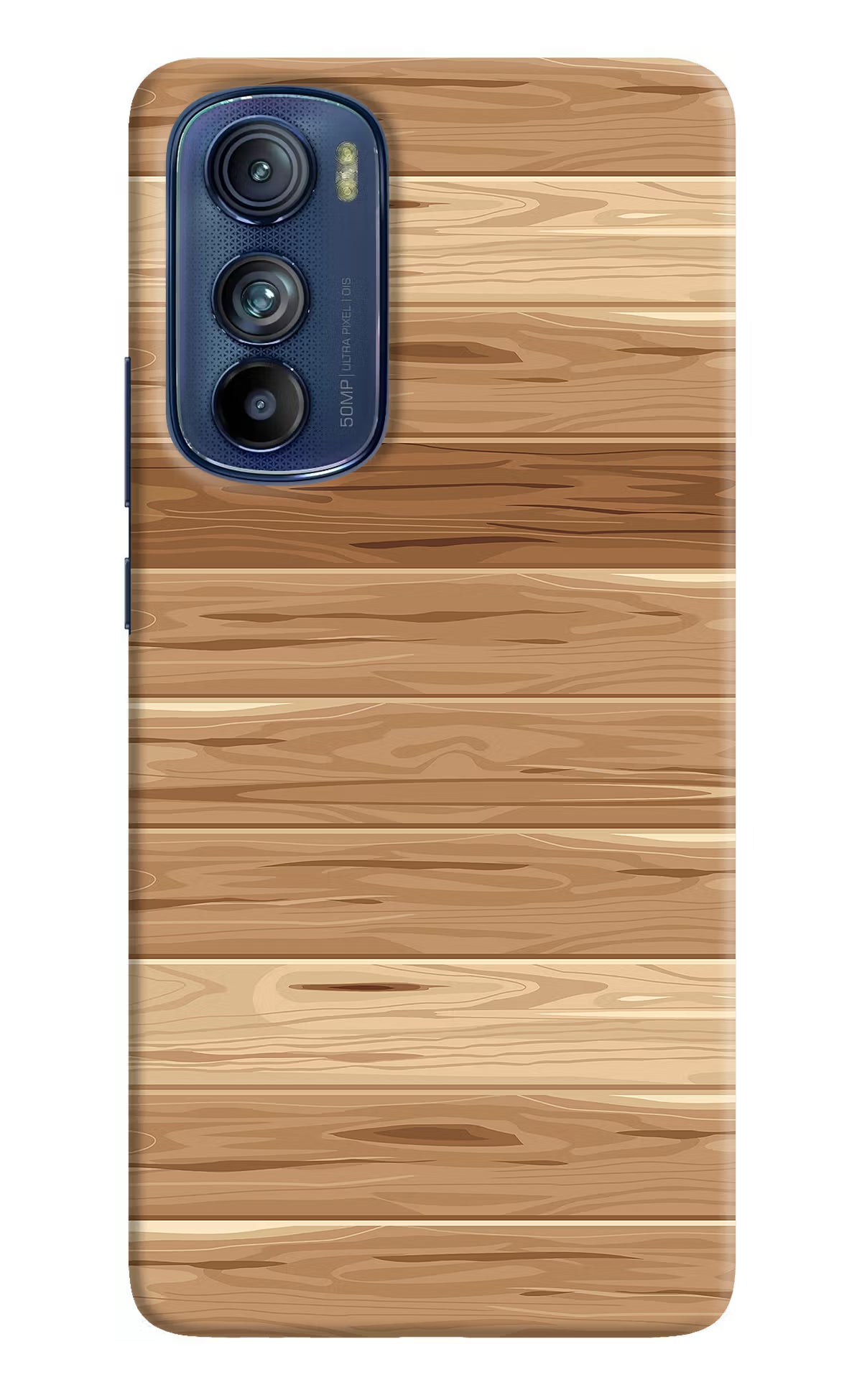 Wooden Vector Moto Edge 30 Hard Case Back Cover by Casekaro