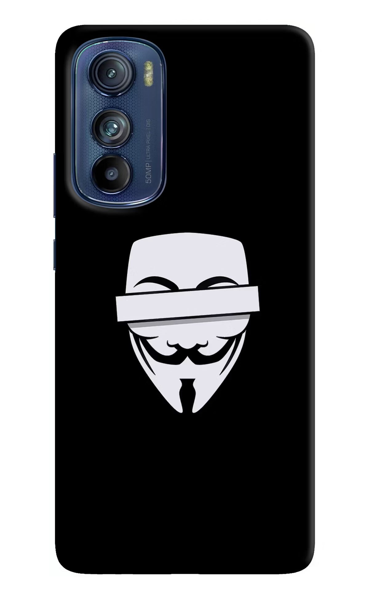 Anonymous Face Moto Edge 30 Hard Case Back Cover by Casekaro