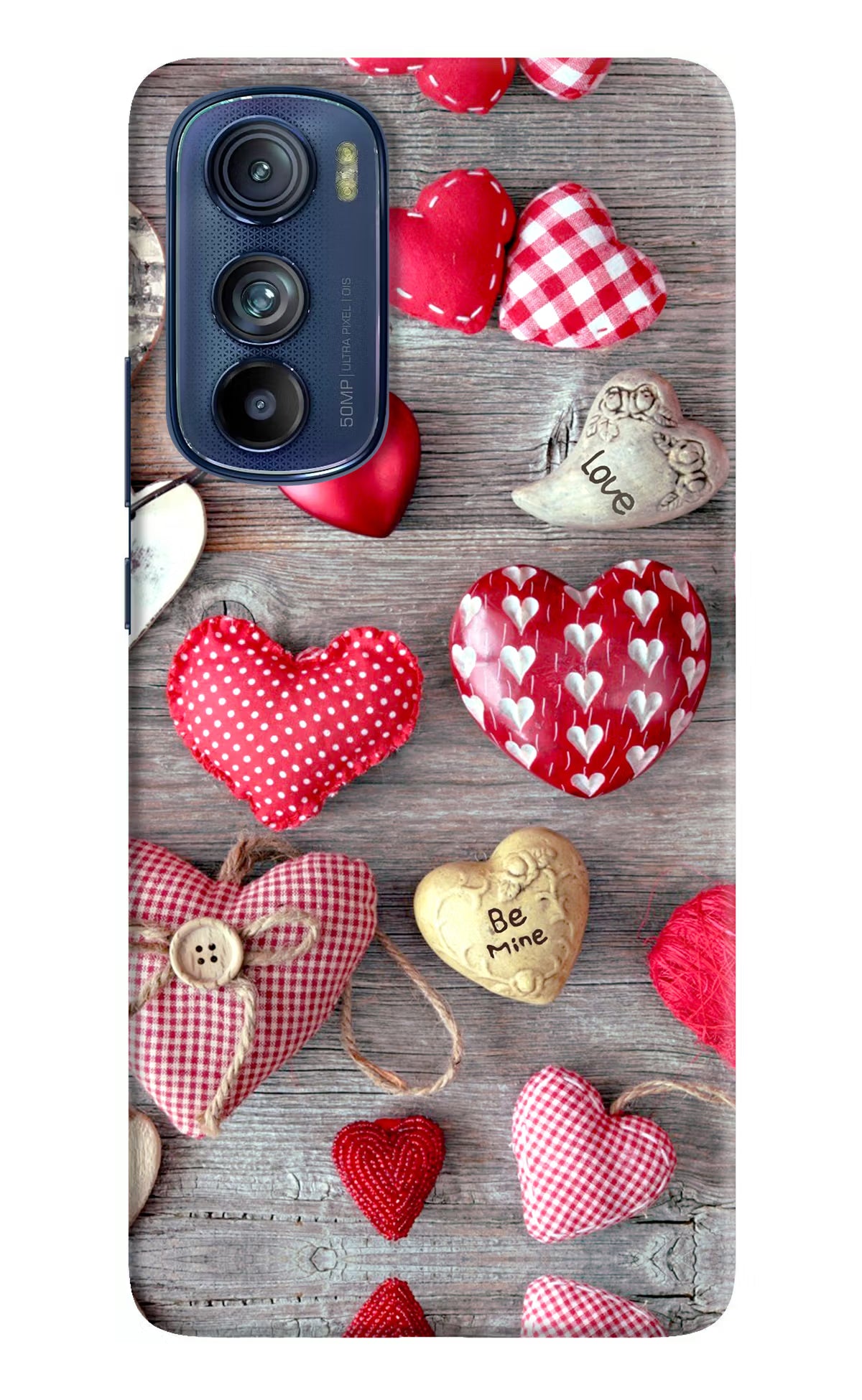 Love Wallpaper Moto Edge 30 Hard Case Back Cover by Casekaro