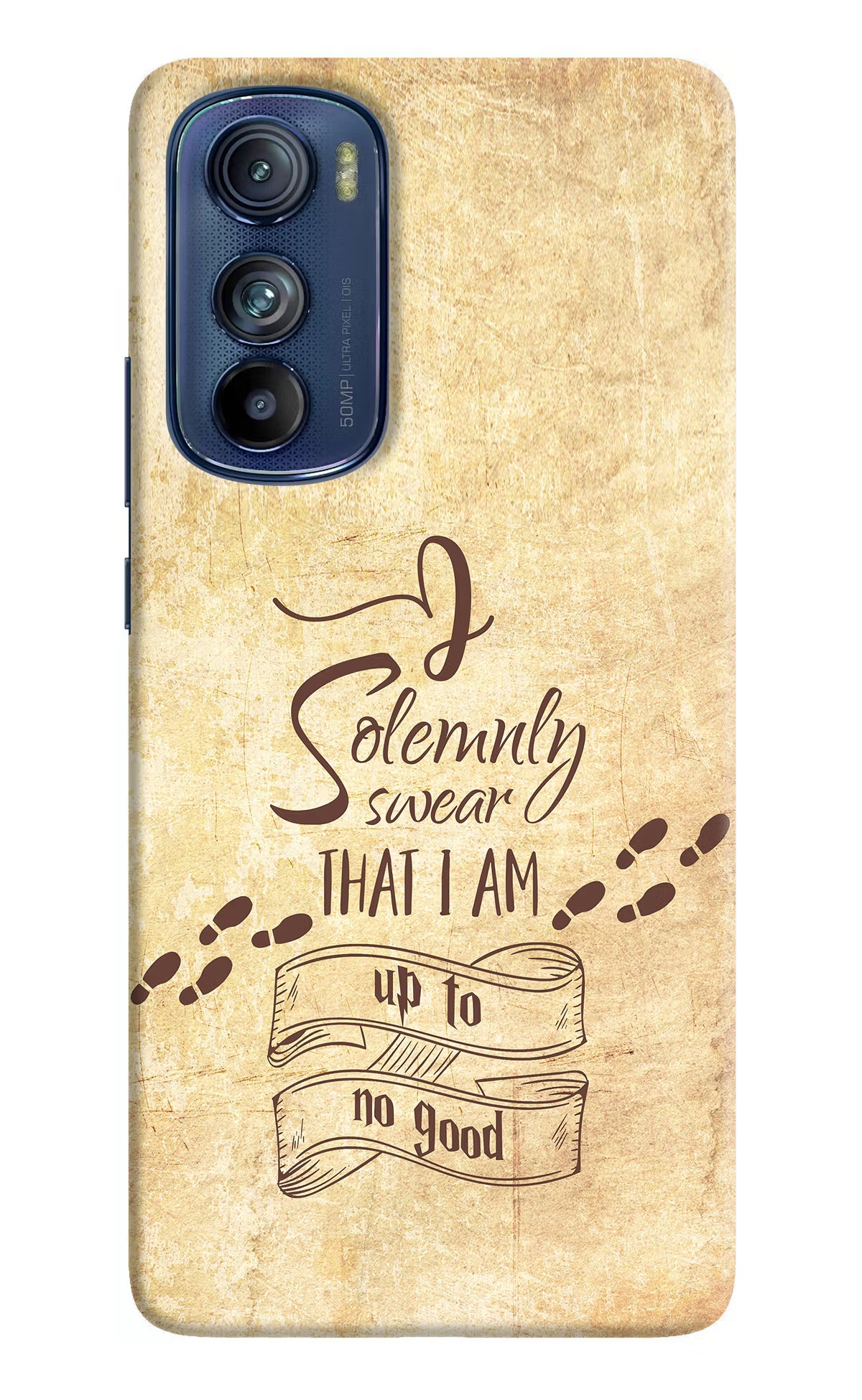 I Solemnly swear that i up to no good Moto Edge 30 Hard Case Back Cover by Casekaro