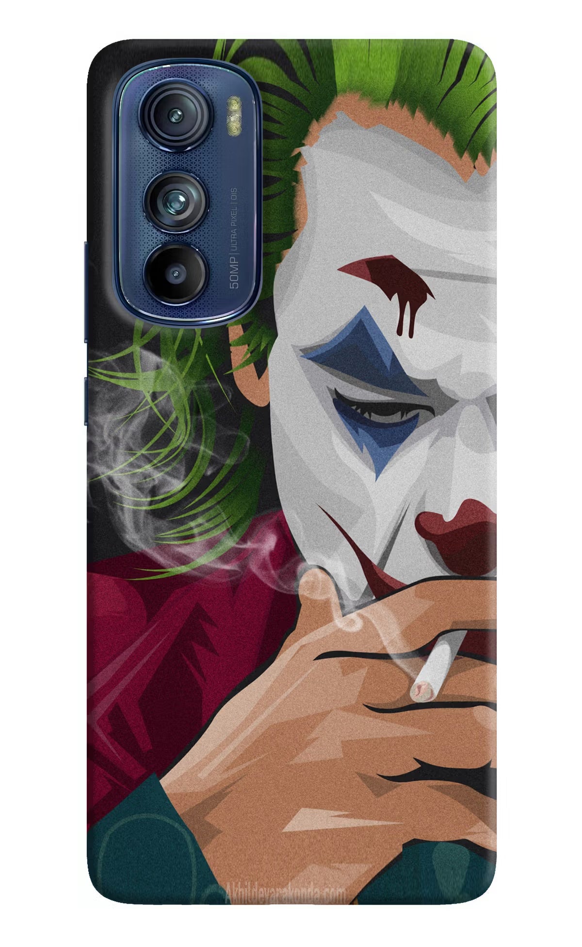 Joker Smoking Moto Edge 30 Hard Case Back Cover by Casekaro
