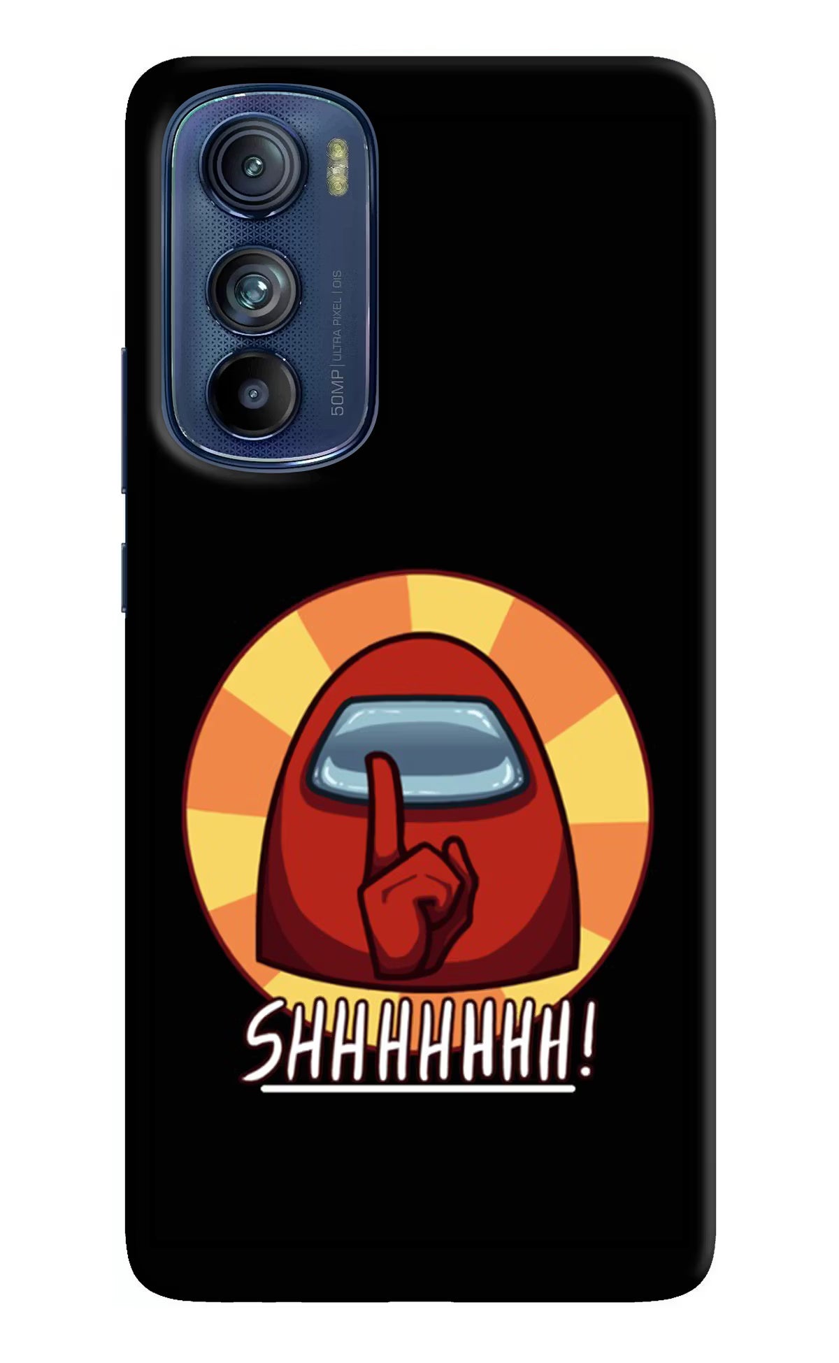 Among Us Shhh! Moto Edge 30 Hard Case Back Cover by Casekaro