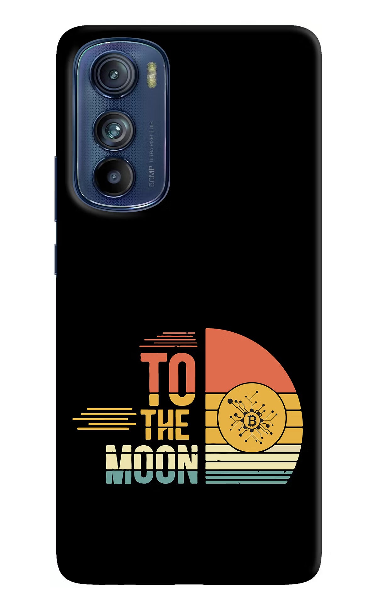 To the Moon Moto Edge 30 Hard Case Back Cover by Casekaro