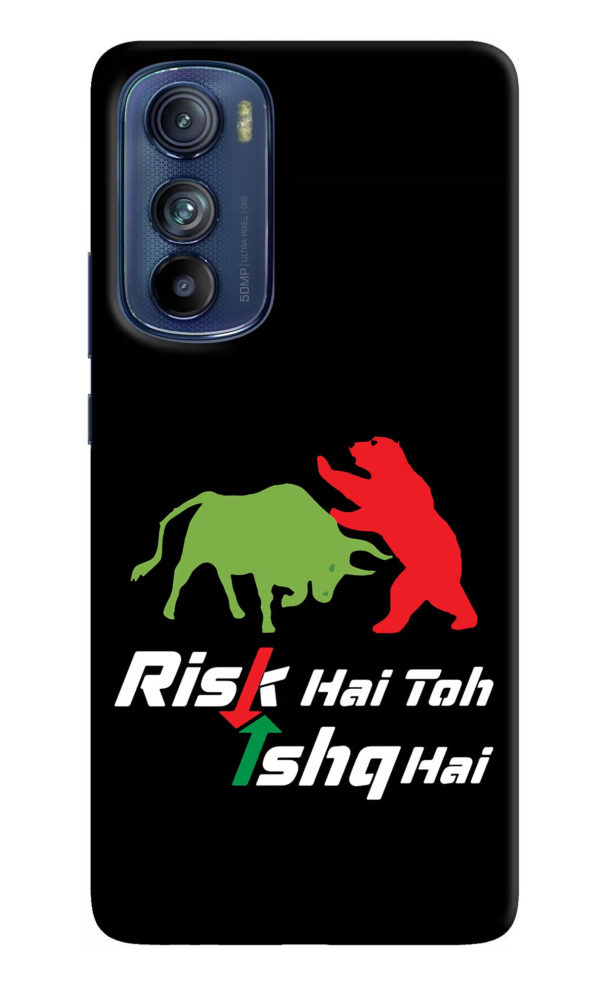 Risk Hai Toh Ishq Hai Moto Edge 30 Hard Case Back Cover by Casekaro