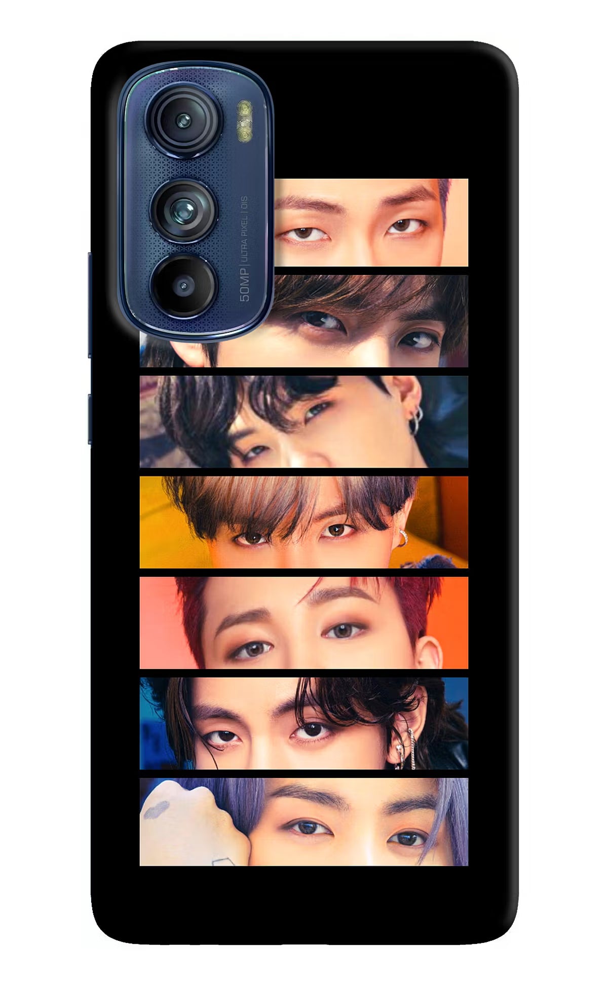 BTS Eyes Moto Edge 30 Hard Case Back Cover by Casekaro