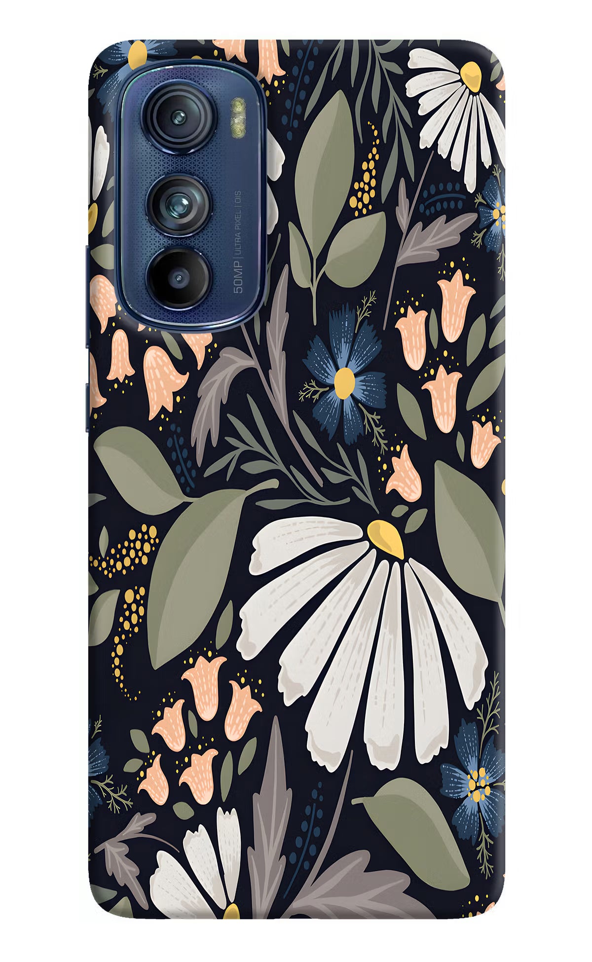 Flowers Art Moto Edge 30 Hard Case Back Cover by Casekaro