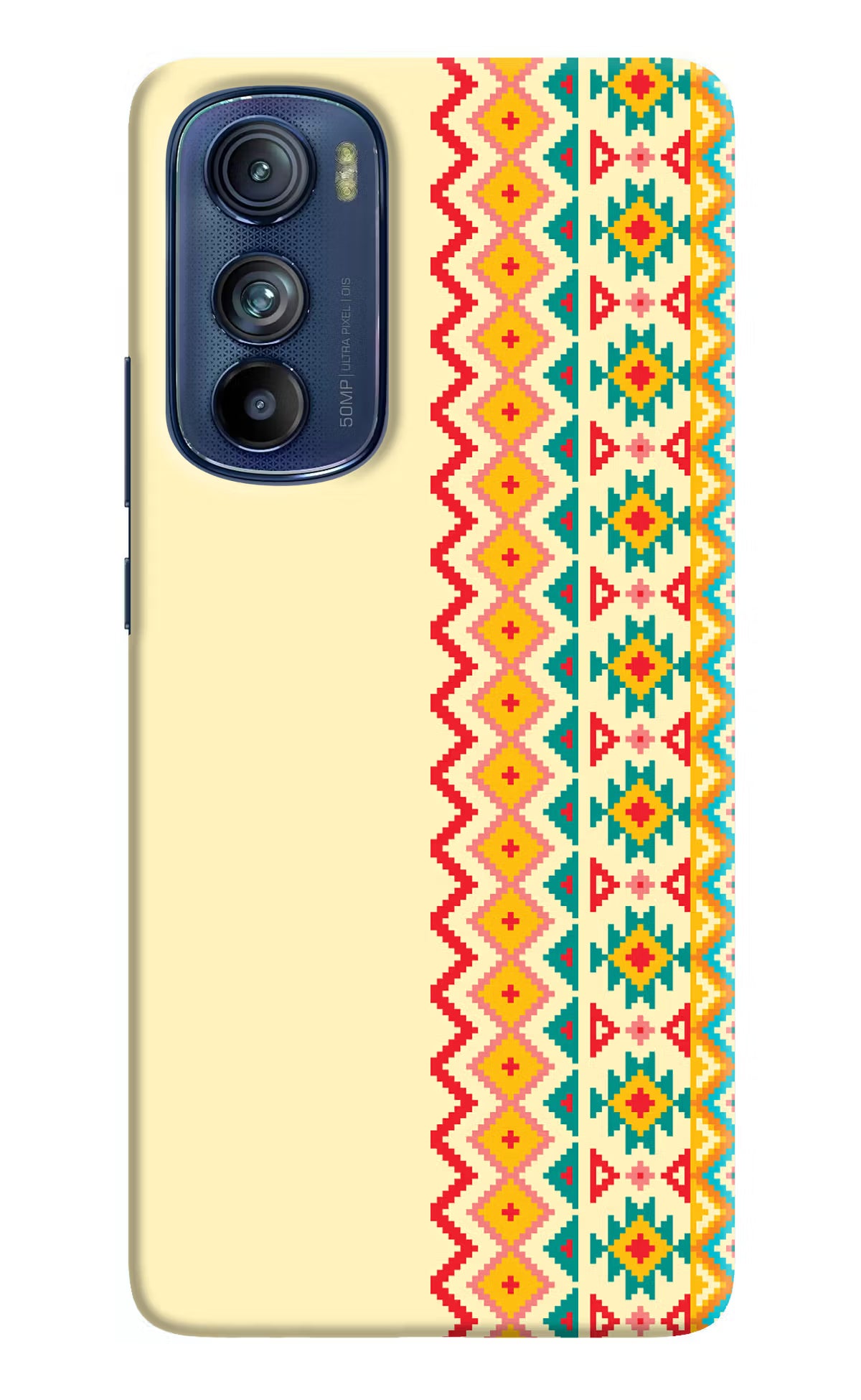 Ethnic Seamless Moto Edge 30 Hard Case Back Cover by Casekaro