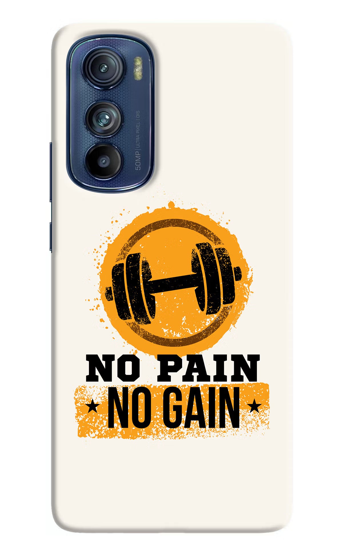 No Pain No Gain Moto Edge 30 Hard Case Back Cover by Casekaro