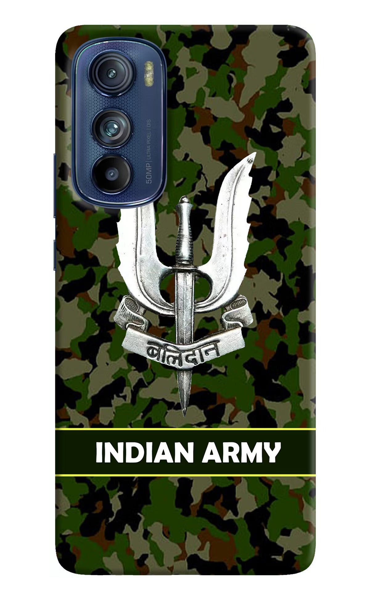 Balidan Indian Logo Moto Edge 30 Hard Case Back Cover by Casekaro