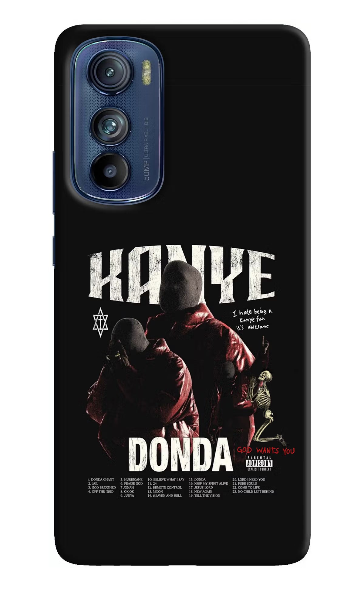 Donda Kanye West Moto Edge 30 Back Cover - Donda Kanye West Moto Edge 30 Hard Case Back Cover by Casekaro Donda Kanye West Moto Edge 30 Hard Case Back Cover by Casekaro