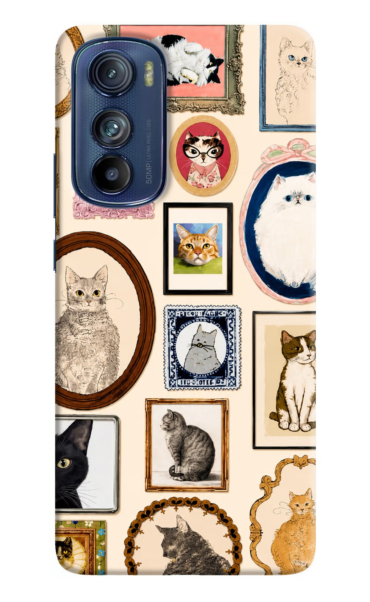 Mirror Cats Moto Edge 30 Back Cover - Mirror Cats Moto Edge 30 Back Cover Mirror Cats Moto Edge 30 Back Cover