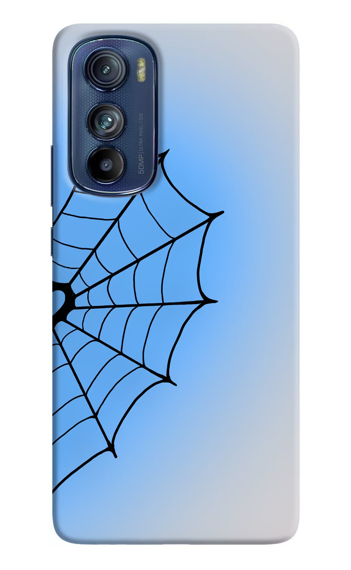 Blue Web Moto Edge 30 Back Cover - Blue Web Moto Edge 30 Back Cover Blue Web Moto Edge 30 Back Cover