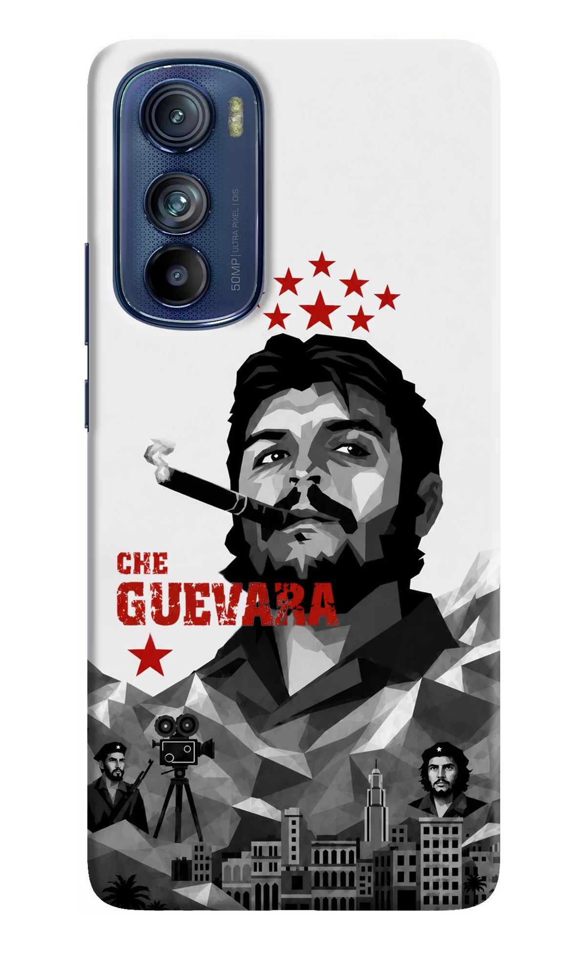 Che Guevara Iconic Moto Edge 30 Back Cover - Che Guevara Iconic Moto Edge 30 Back Cover Che Guevara Iconic Moto Edge 30 Back Cover
